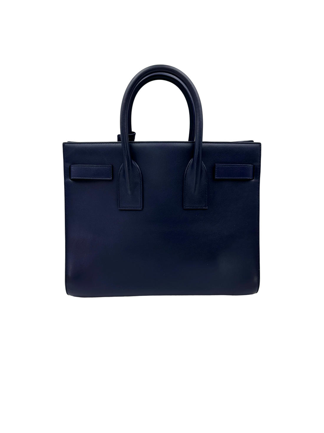 Saint Laurent Sac de Jour Navy Leather Handle Bag SL305