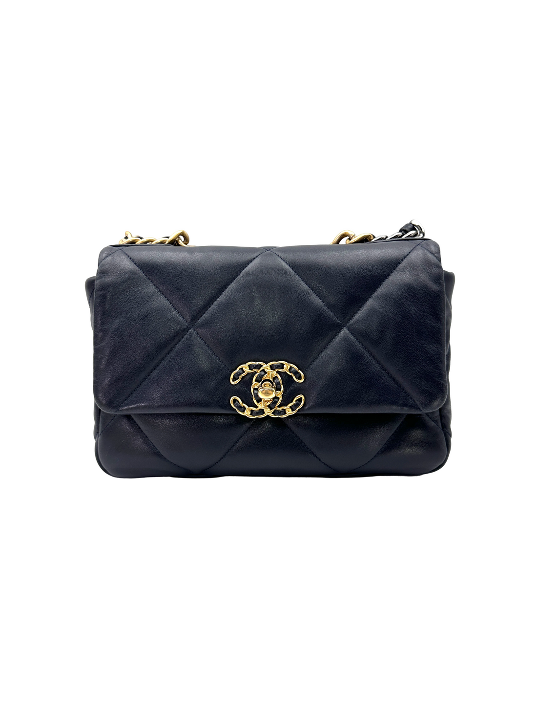 Chanel 19Bag Navy Quilted Leather Small Size Shoulder Bag(31***69) CC2586