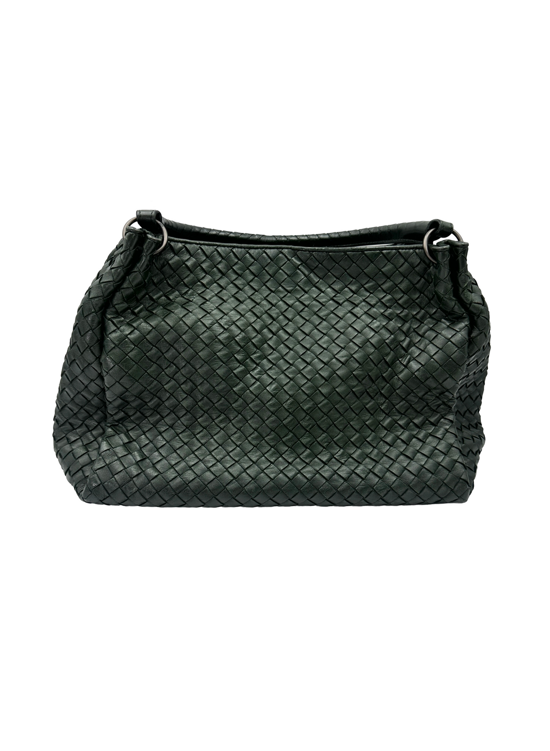 Bottega Veneta Green Intrecciato Parachute Bag BV147