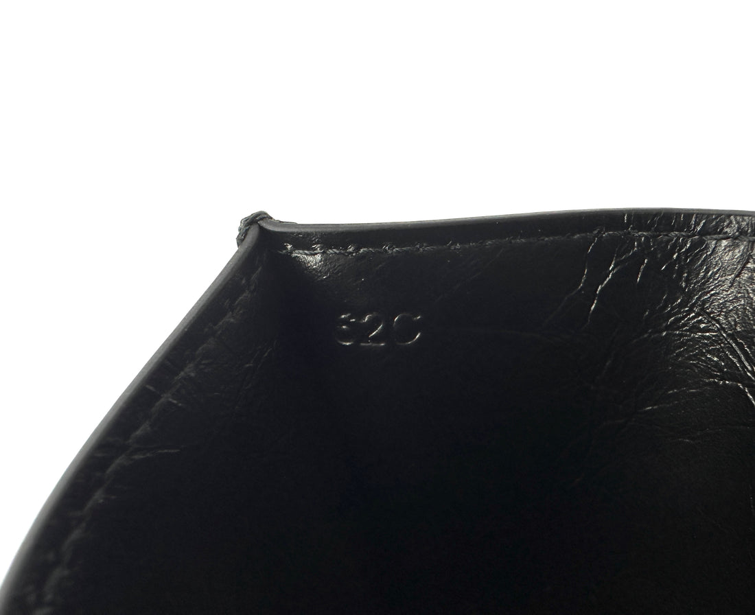 Prada Silver Triangle Logo Saffiano Cardholder PDA06