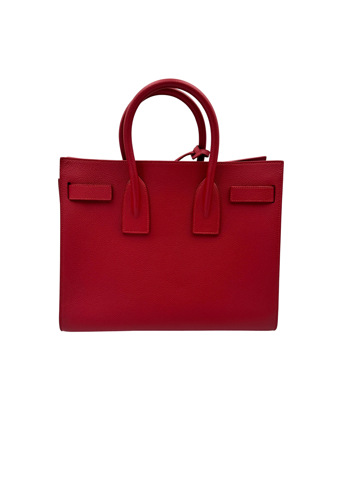 Saint Laurent Sac de Jour Red Leather Medium Size Handle Bag SL307