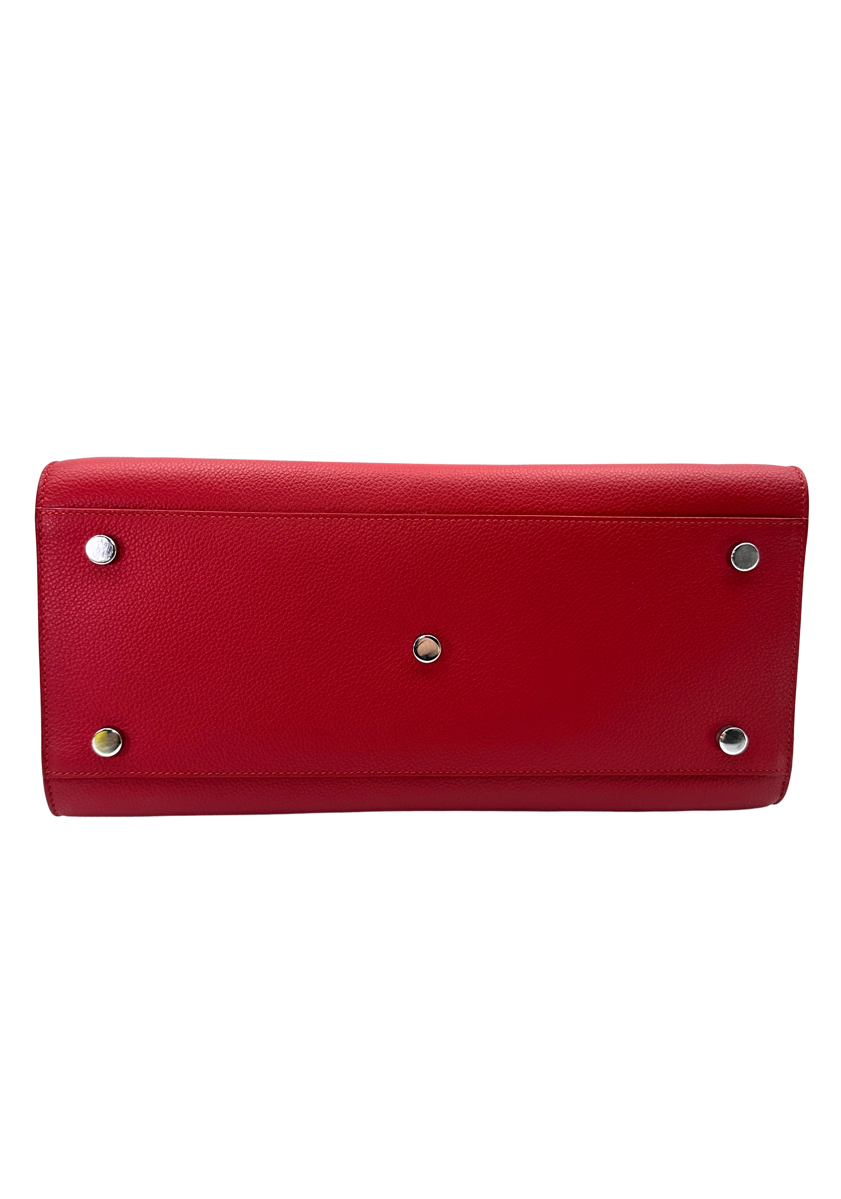 Saint Laurent Sac de Jour Red Leather Medium Size Handle Bag SL307