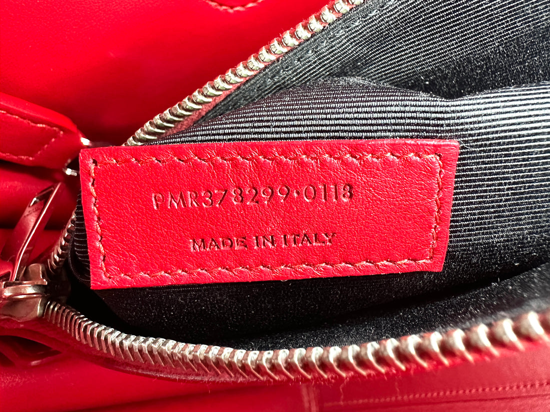 Saint Laurent Sac de Jour Red Leather Medium Size Handle Bag SL307