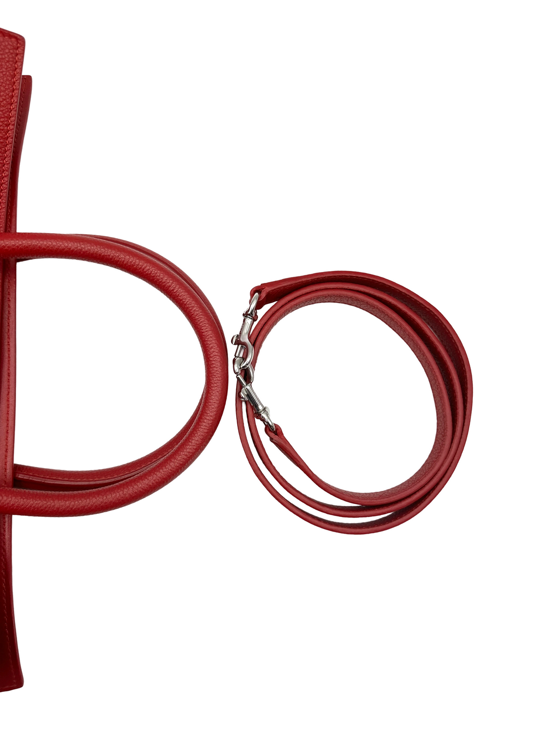 Saint Laurent Sac de Jour Red Leather Medium Size Handle Bag SL307