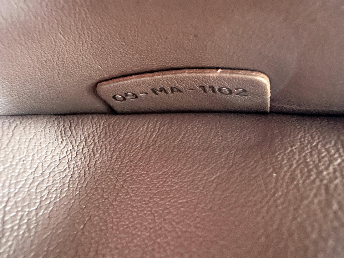 Christian Dior Diorissimo Purple Leather Handle Bag DR944