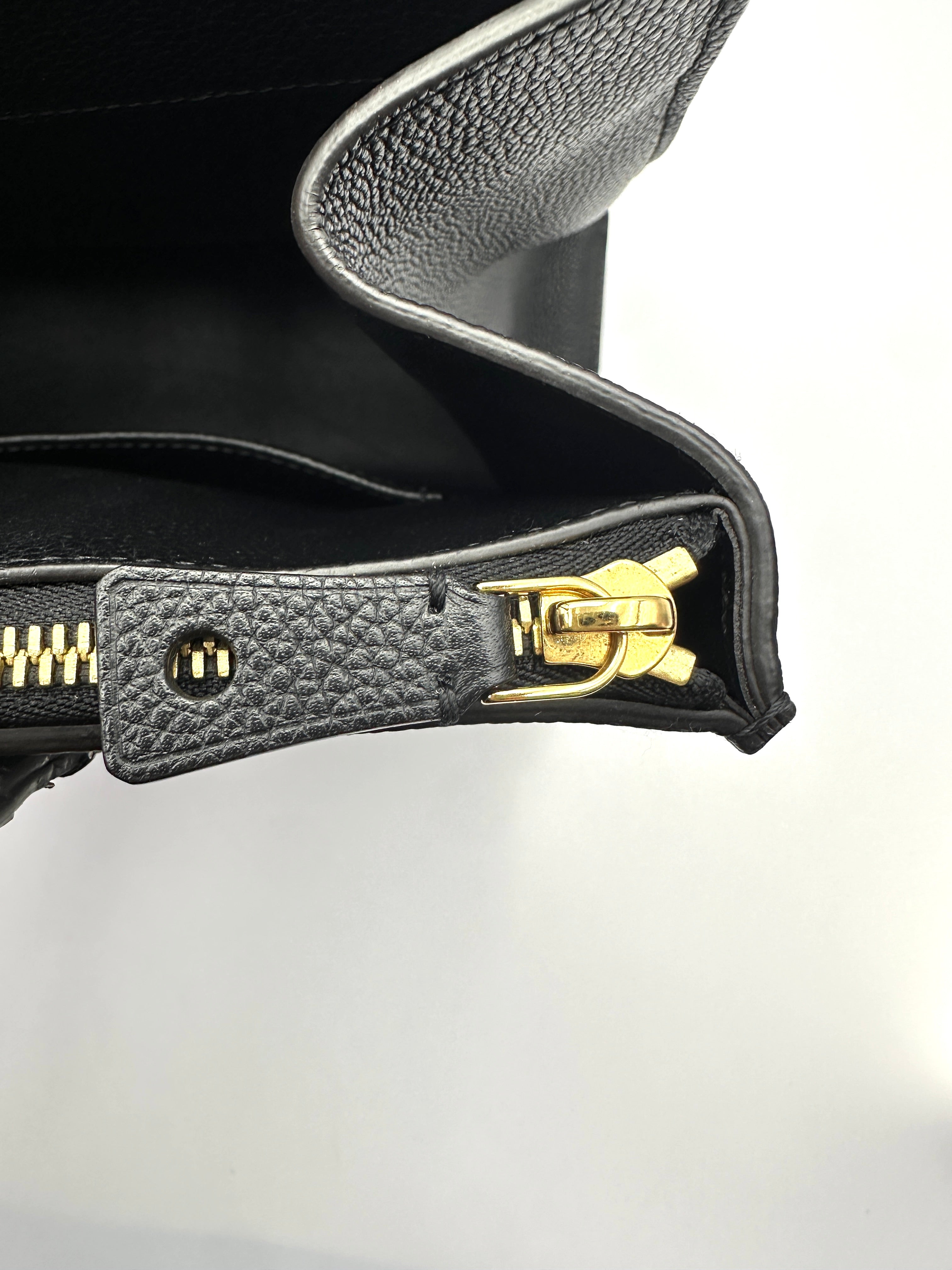 Louis Vuitton City Steamer Black Taurillon Leather Python Handle Bag LV3379