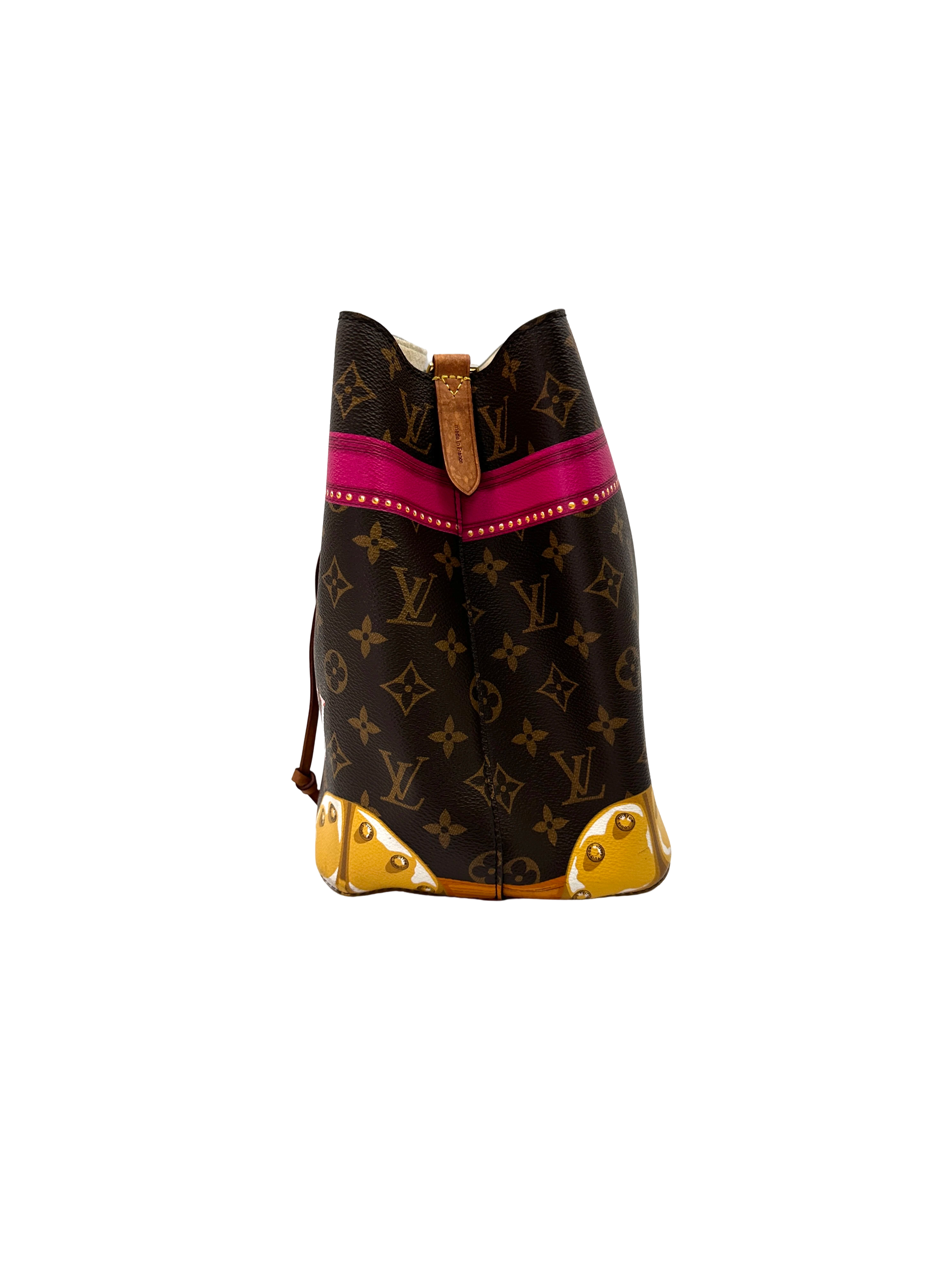 Louis Vuitton Neonoe MM Monogram Summer Trunks Bucket Bag LV3366