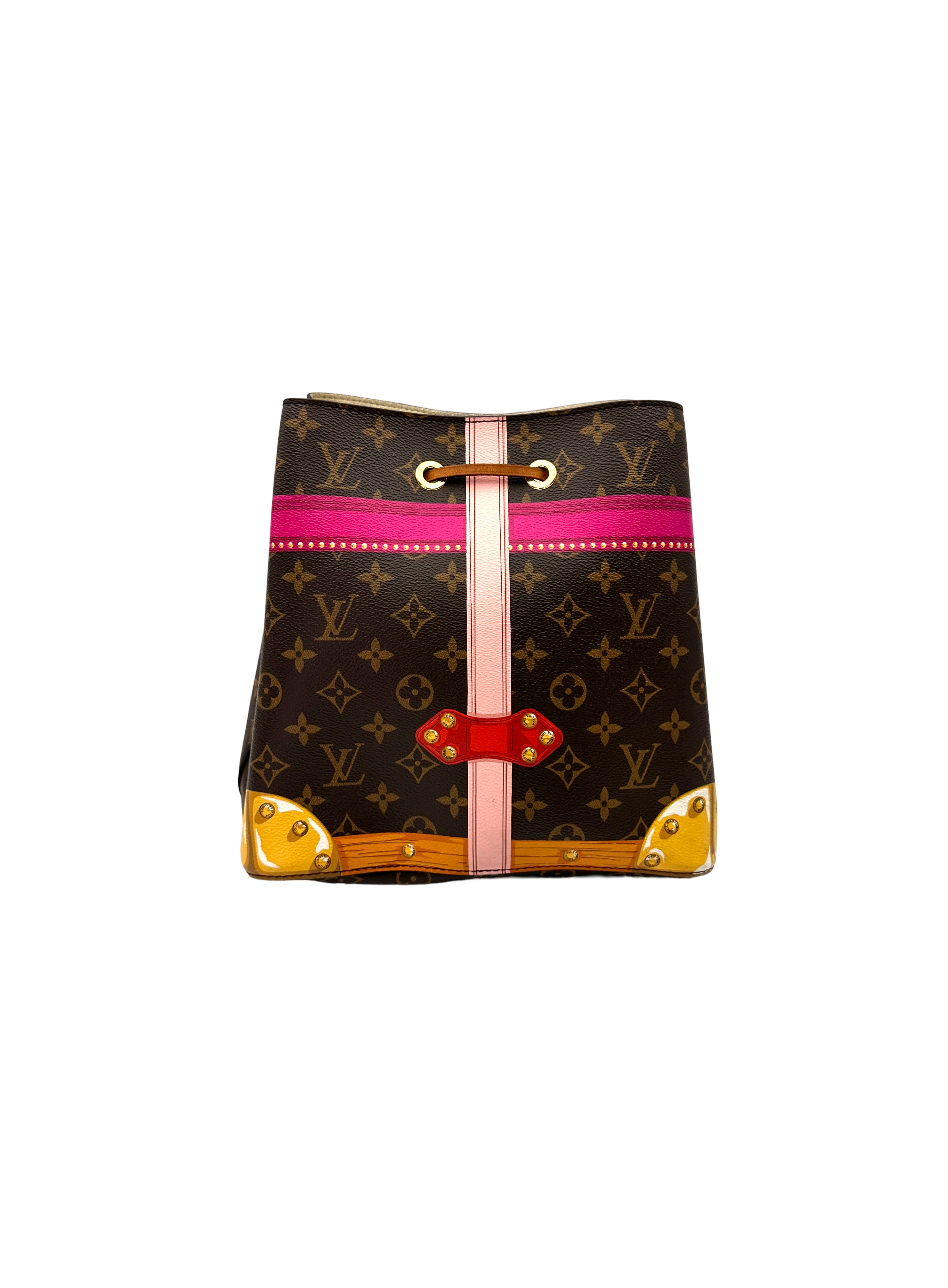 Louis Vuitton Neonoe MM Monogram Summer Trunks Bucket Bag LV3366