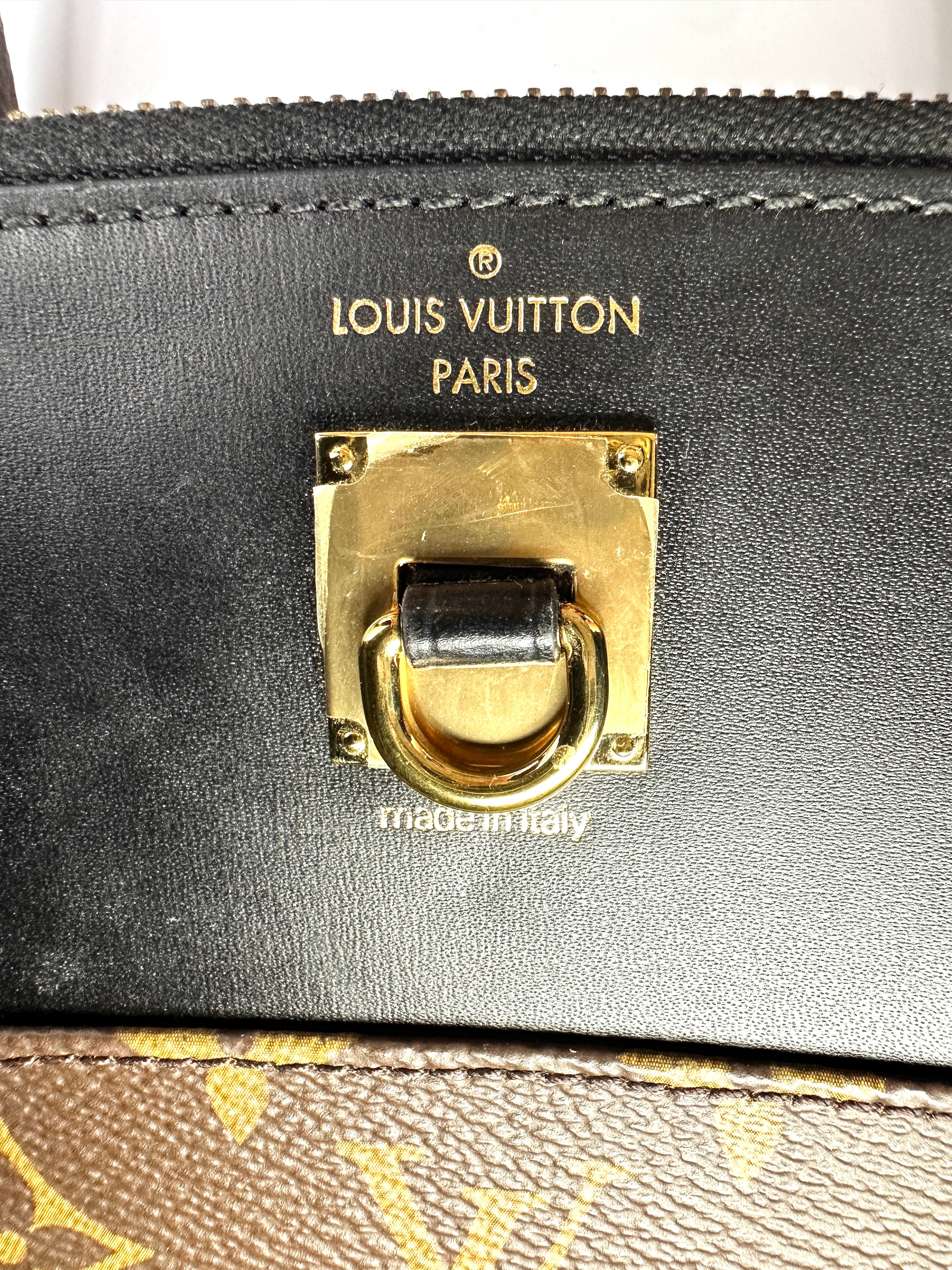 Louis Vuitton City Steamer Tricolor Chevron Leather Handle Bag LV3360