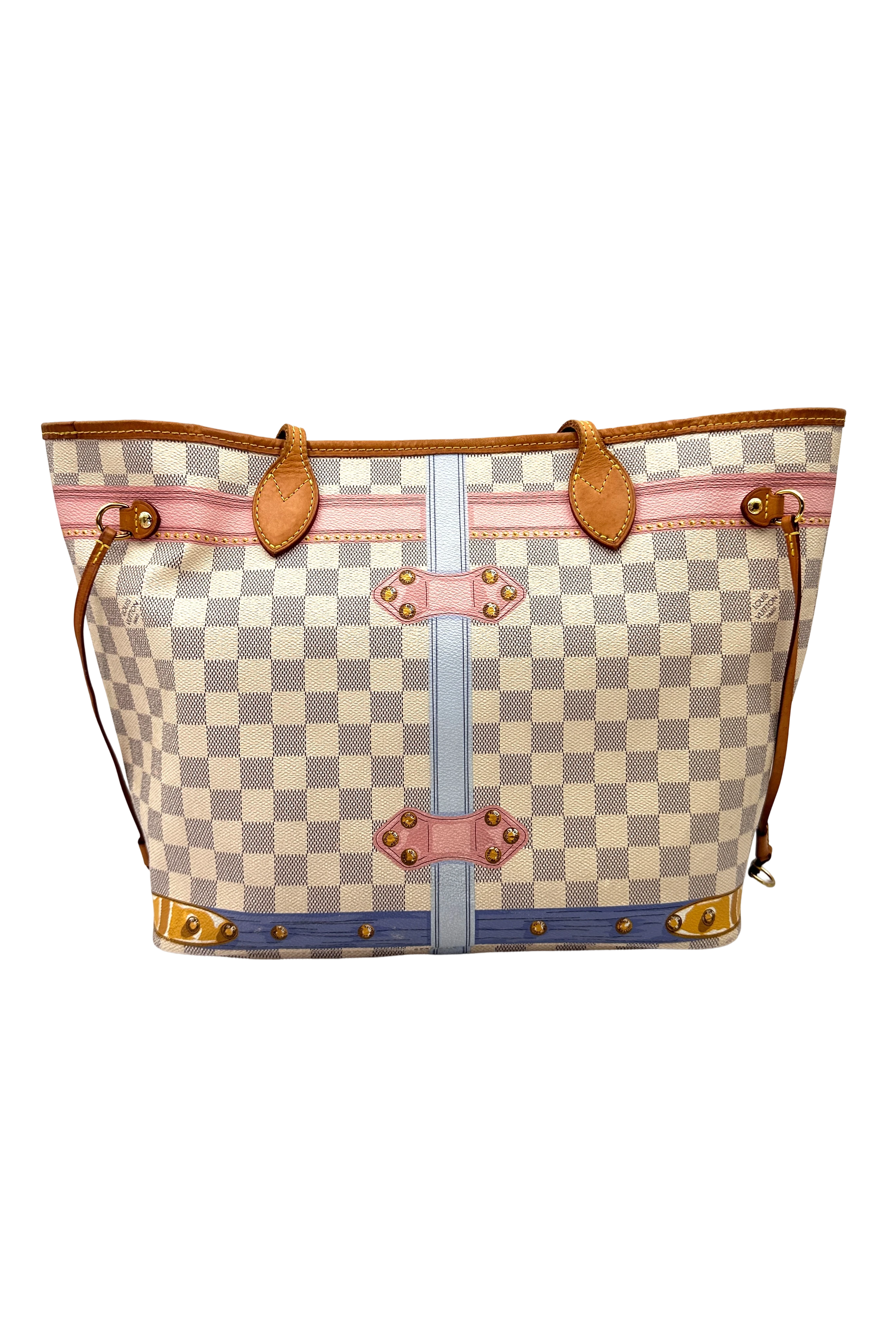 Louis Vuitton Neverfull MM Monogram Summer Trunks Handle Bag LV3365