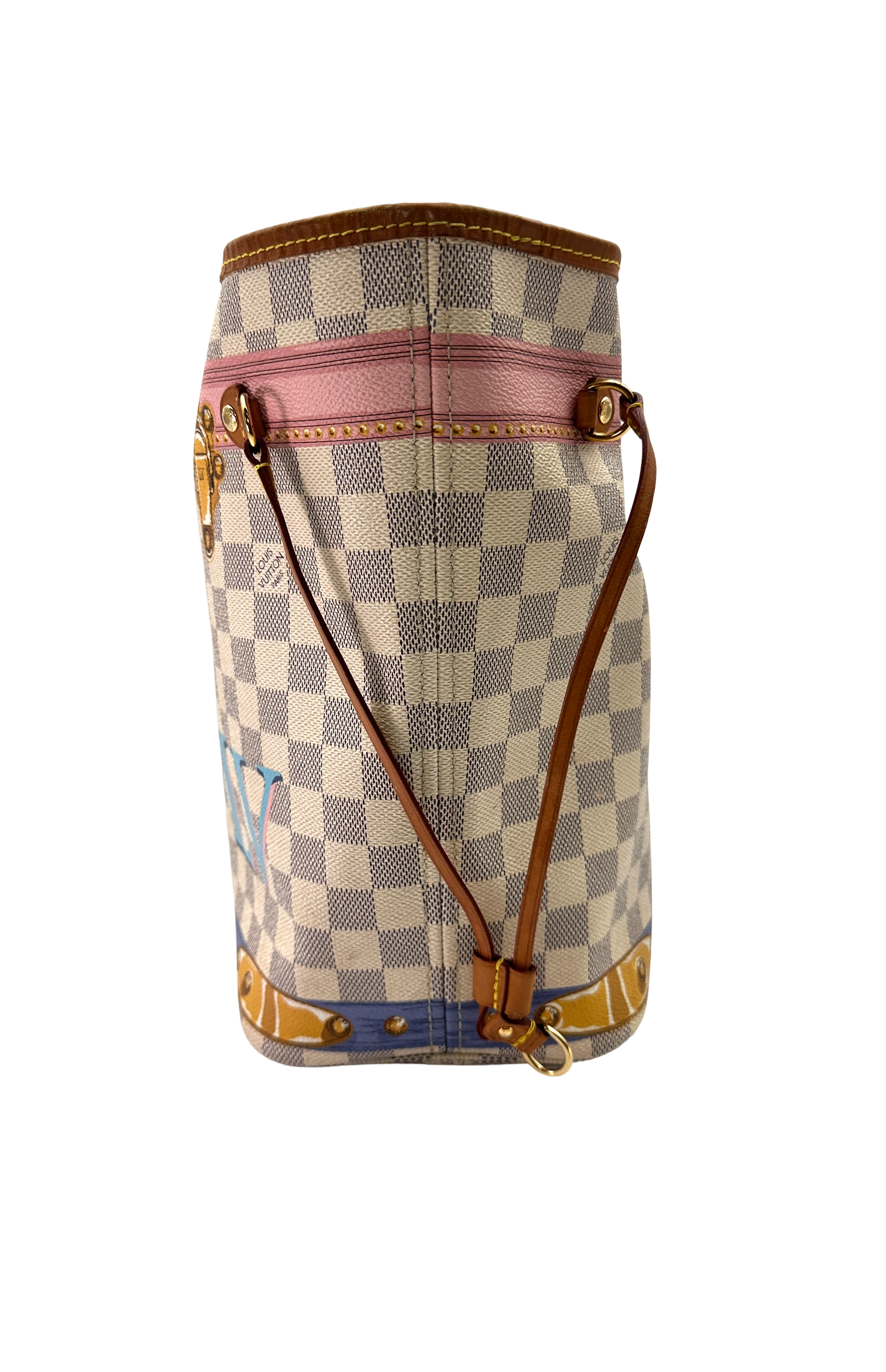 Louis Vuitton Neverfull MM Monogram Summer Trunks Handle Bag LV3365