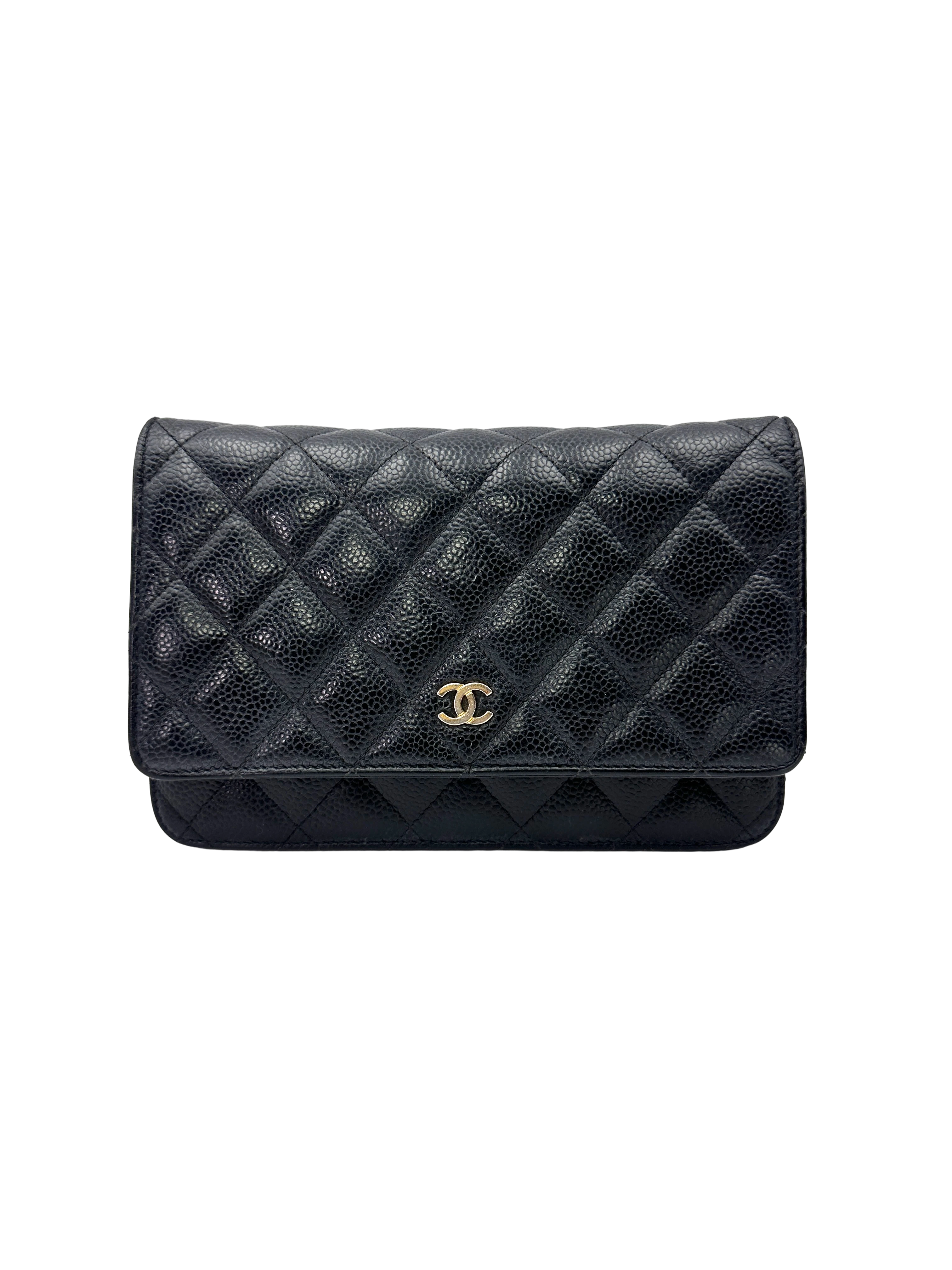Chanel Black Quilted Leather Wallet On Chain(29***12) CC2590