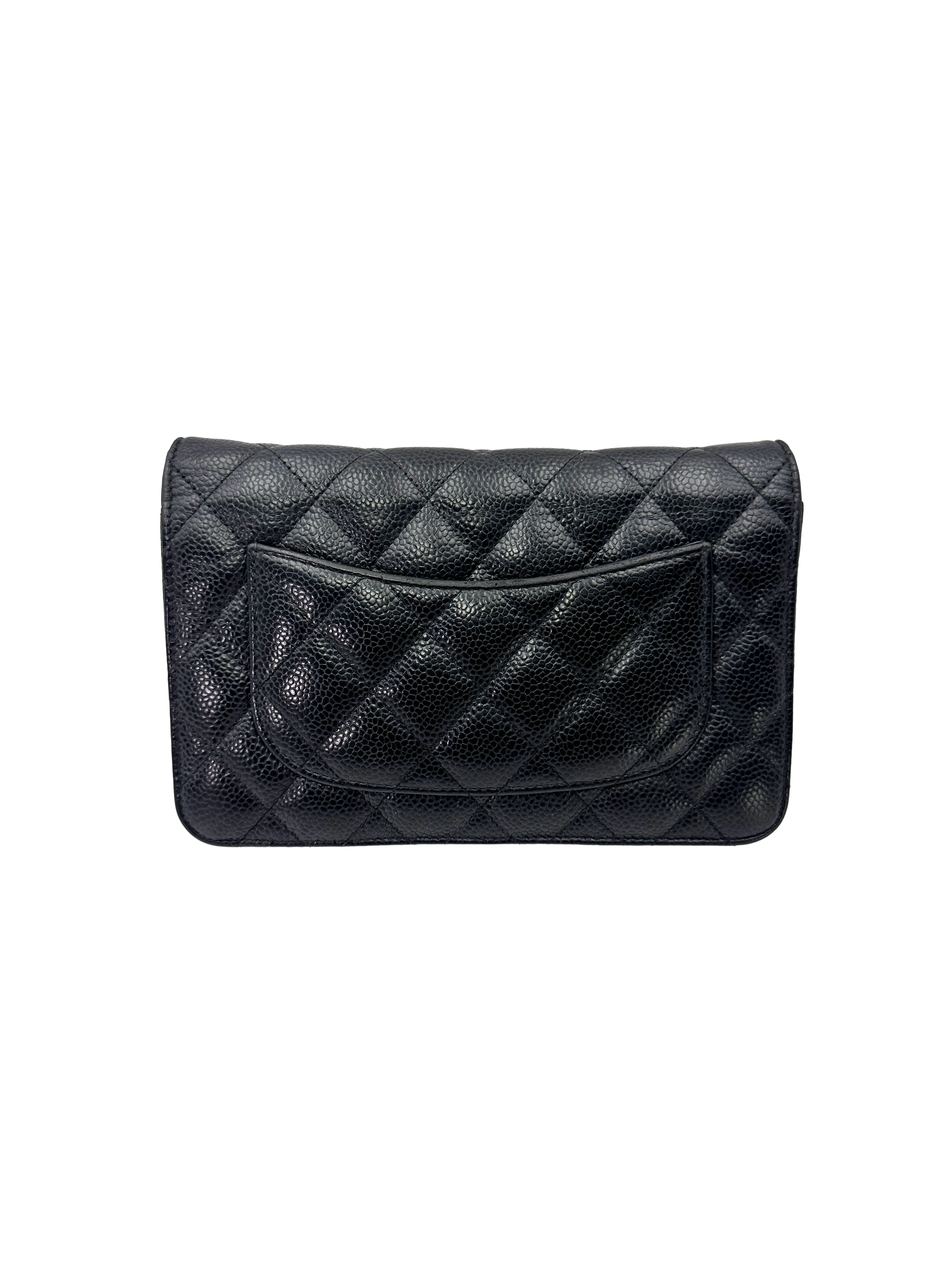 Chanel Black Quilted Leather Wallet On Chain(29***12) CC2590