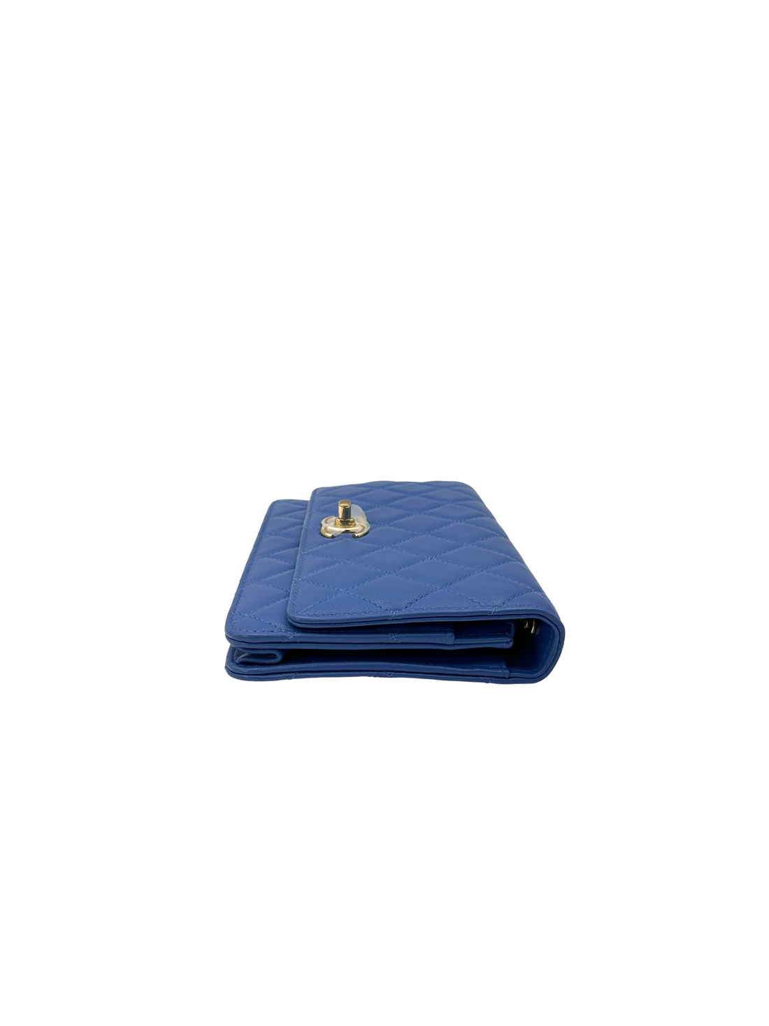 Chanel Trendy CC Blue Quilted Leather Wallet On Chain(27***35) CC2591
