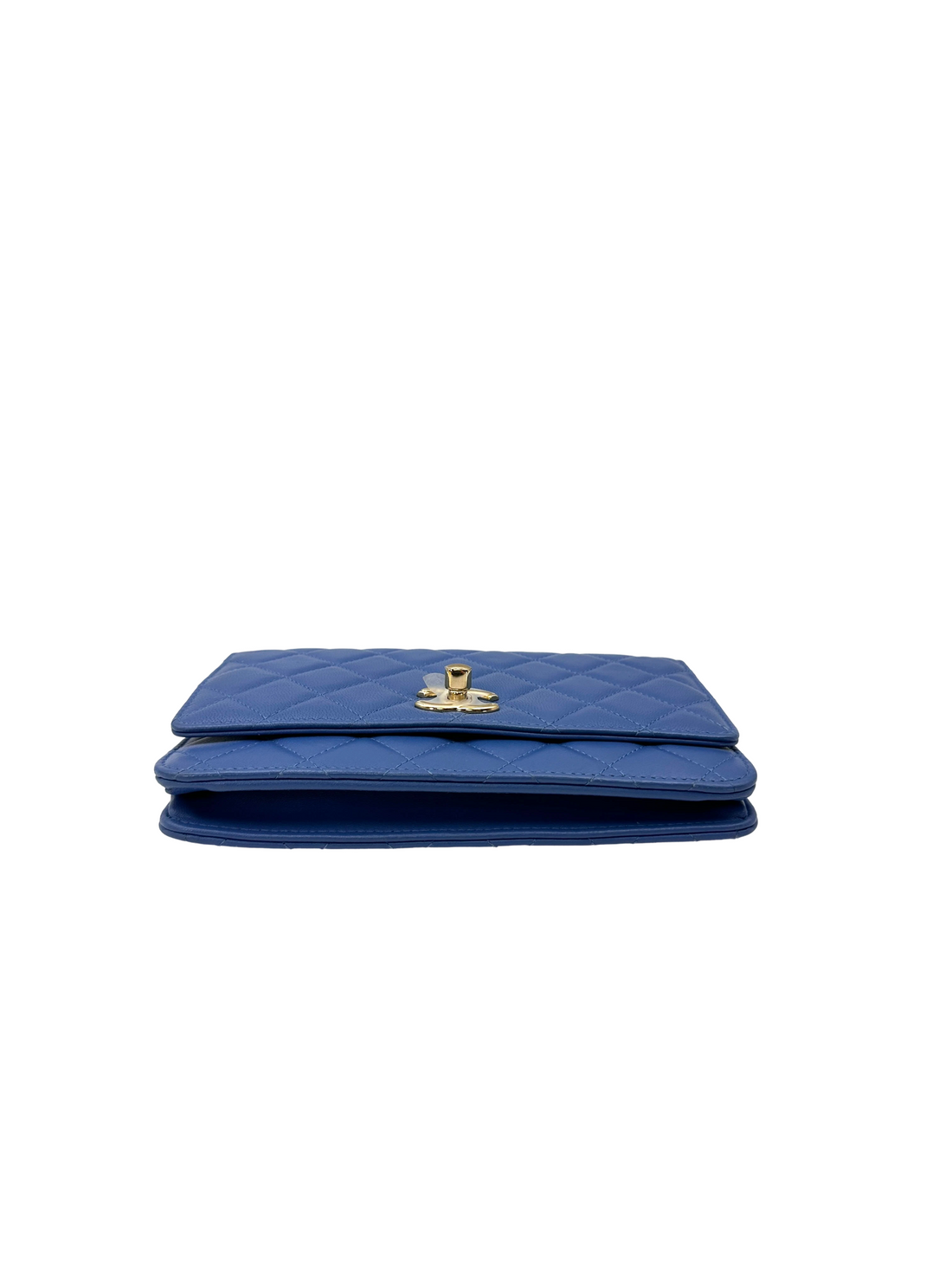 Chanel Trendy CC Blue Quilted Leather Wallet On Chain(27***35) CC2591