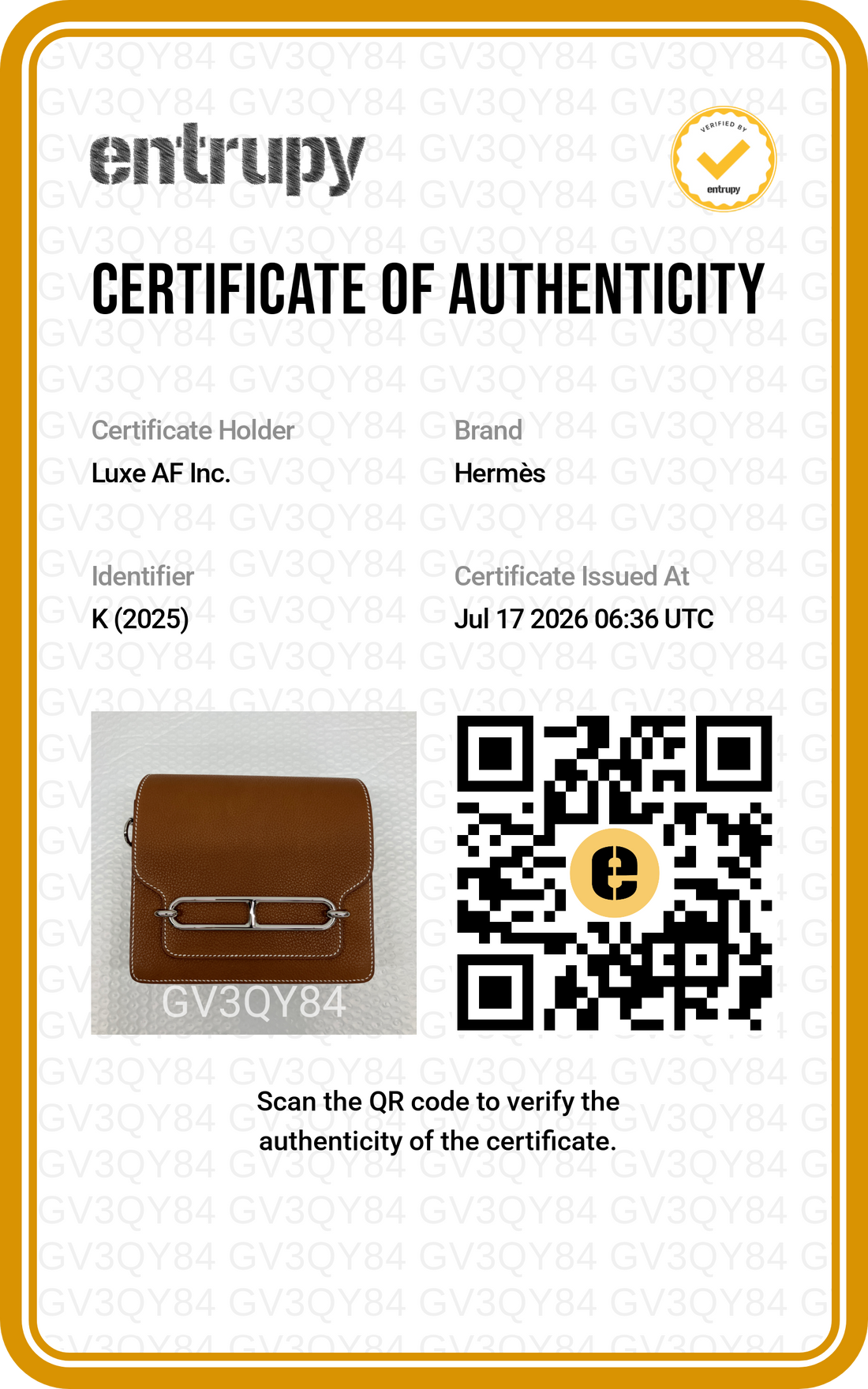Hermes Roulis Brown Leather Shoulder Bag HR190