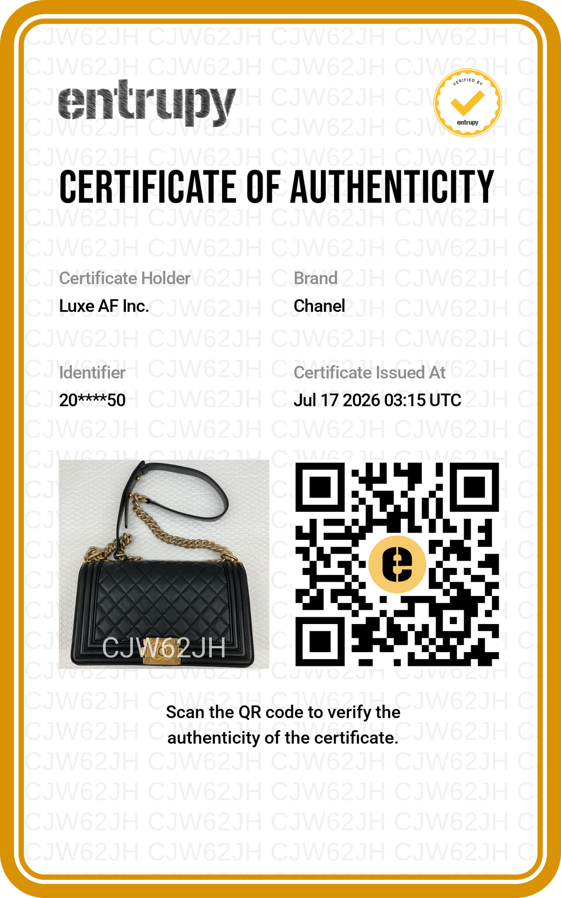 Chanel LeBoy Black Quilted Leather Medium Size Flap Bag With Gold Buckle(20***50) CC2588