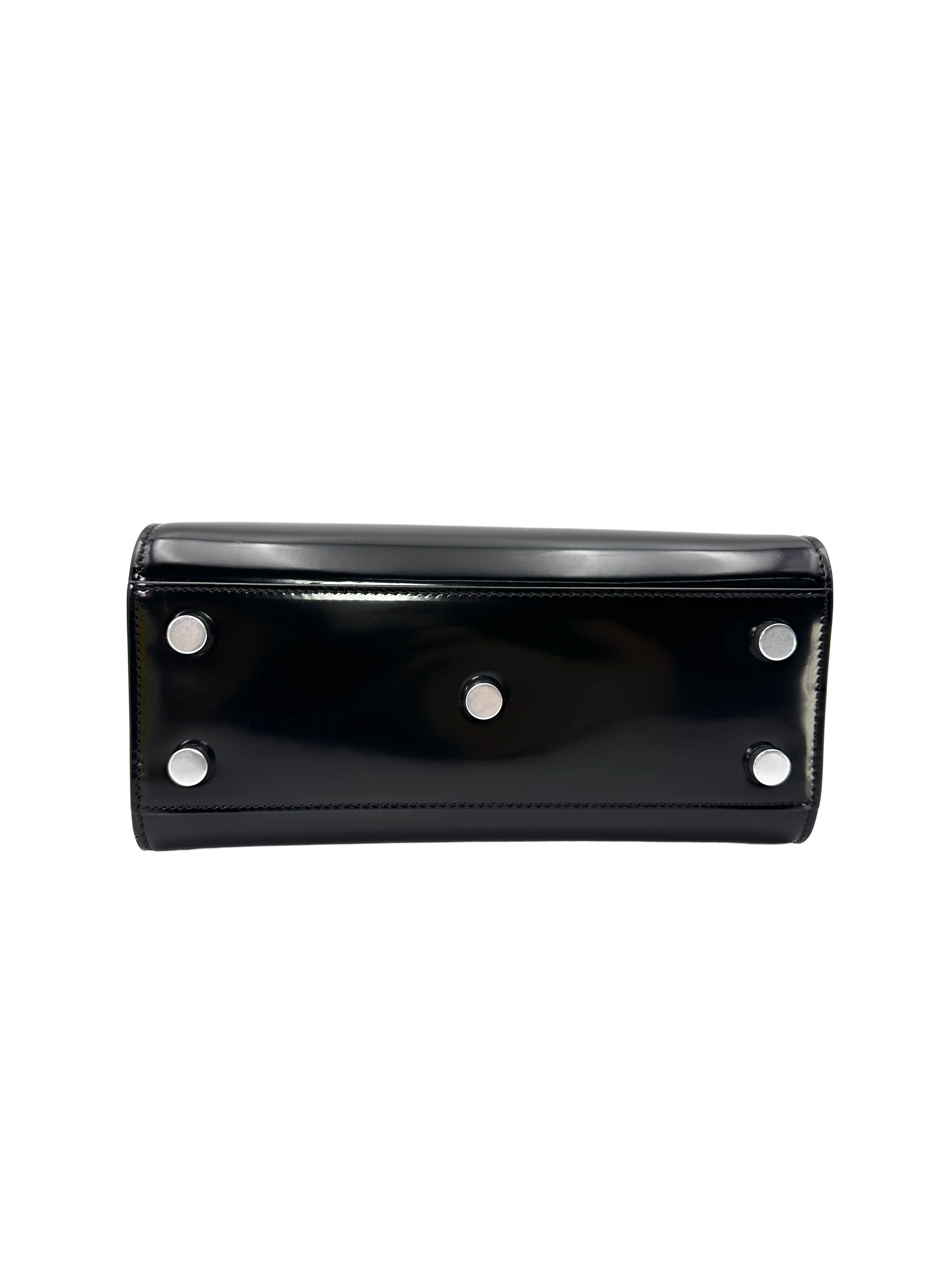 Saint Laurent Sac de Jour Black Leather Mini Handle Bag SL309