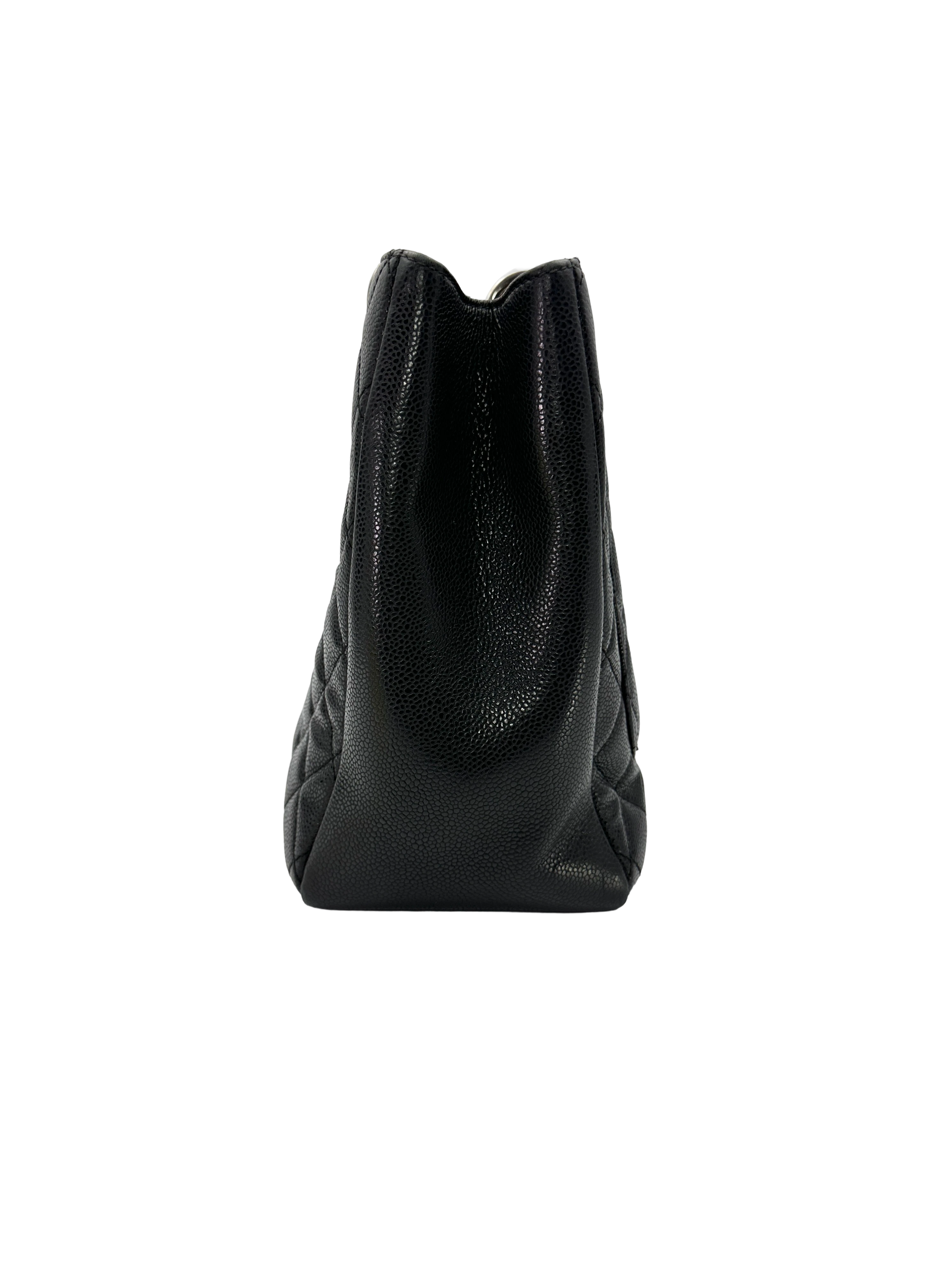 Chanel GST Black Quilted Leather Tote Handle Bag(17***56) CC2592