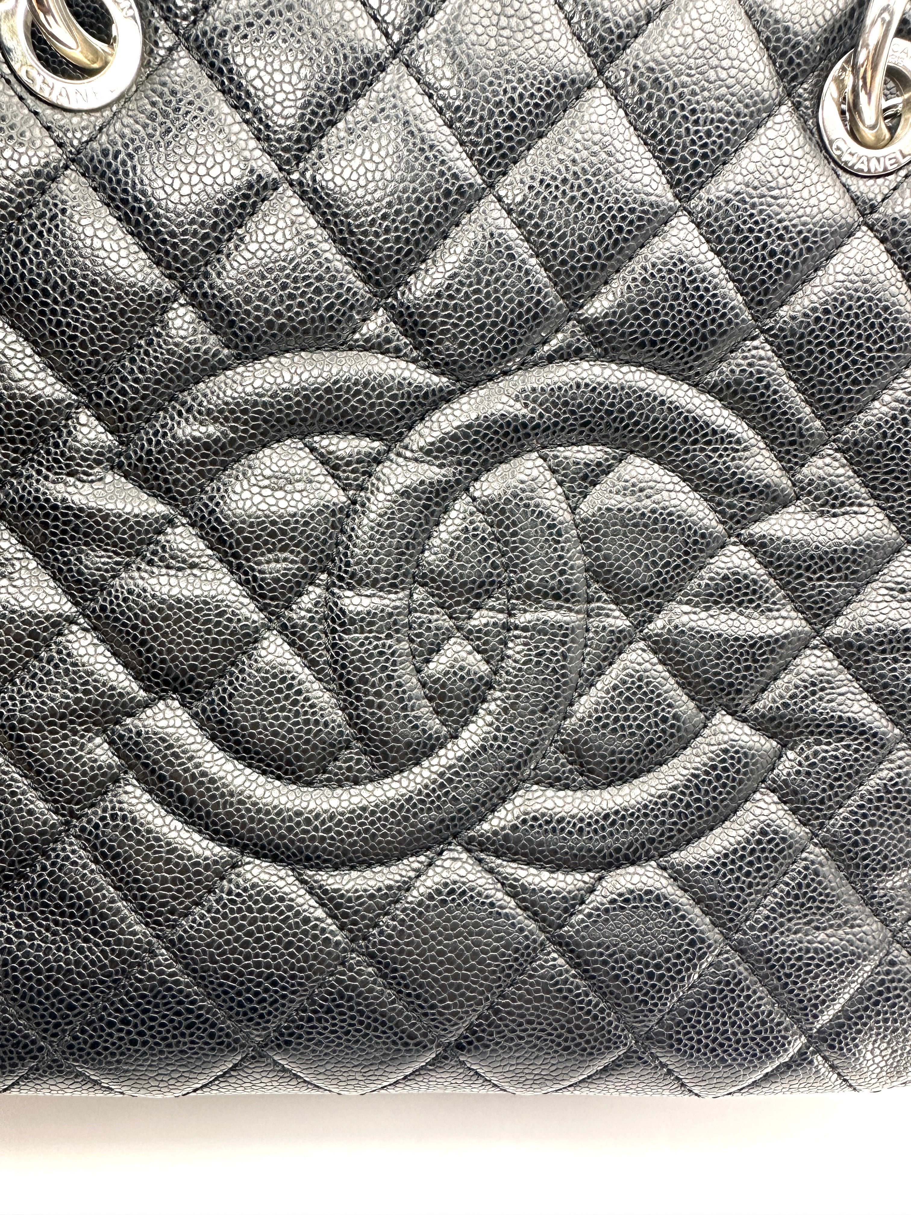 Chanel GST Black Quilted Leather Tote Handle Bag(17***56) CC2592