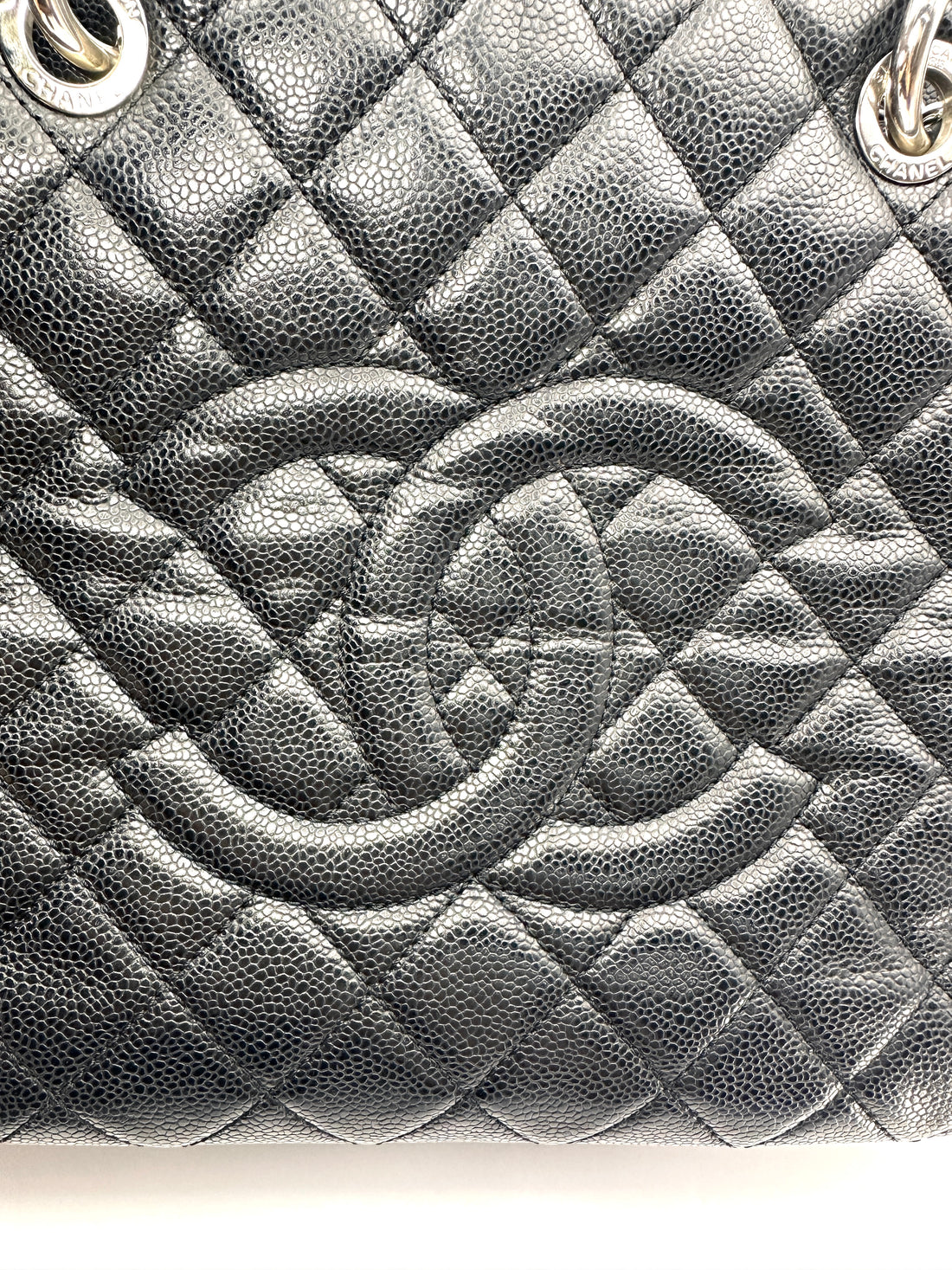 Chanel GST Black Quilted Leather Tote Handle Bag(17***56) CC2592