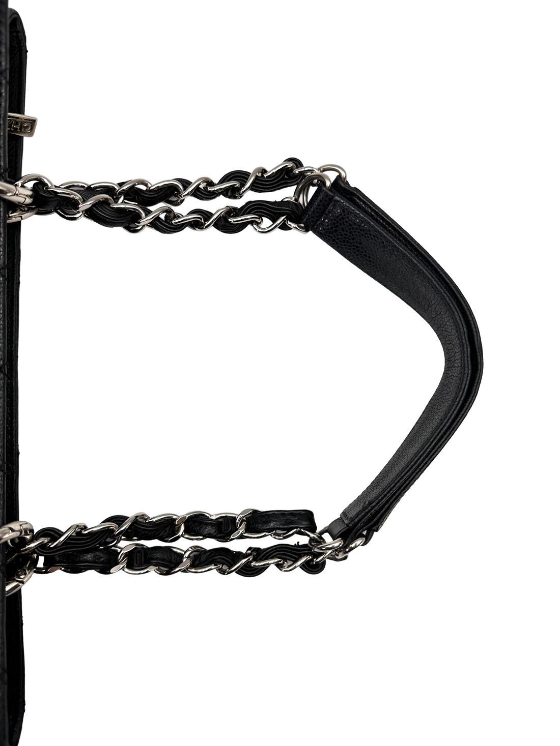 Chanel GST Black Quilted Leather Tote Handle Bag(17***56) CC2592