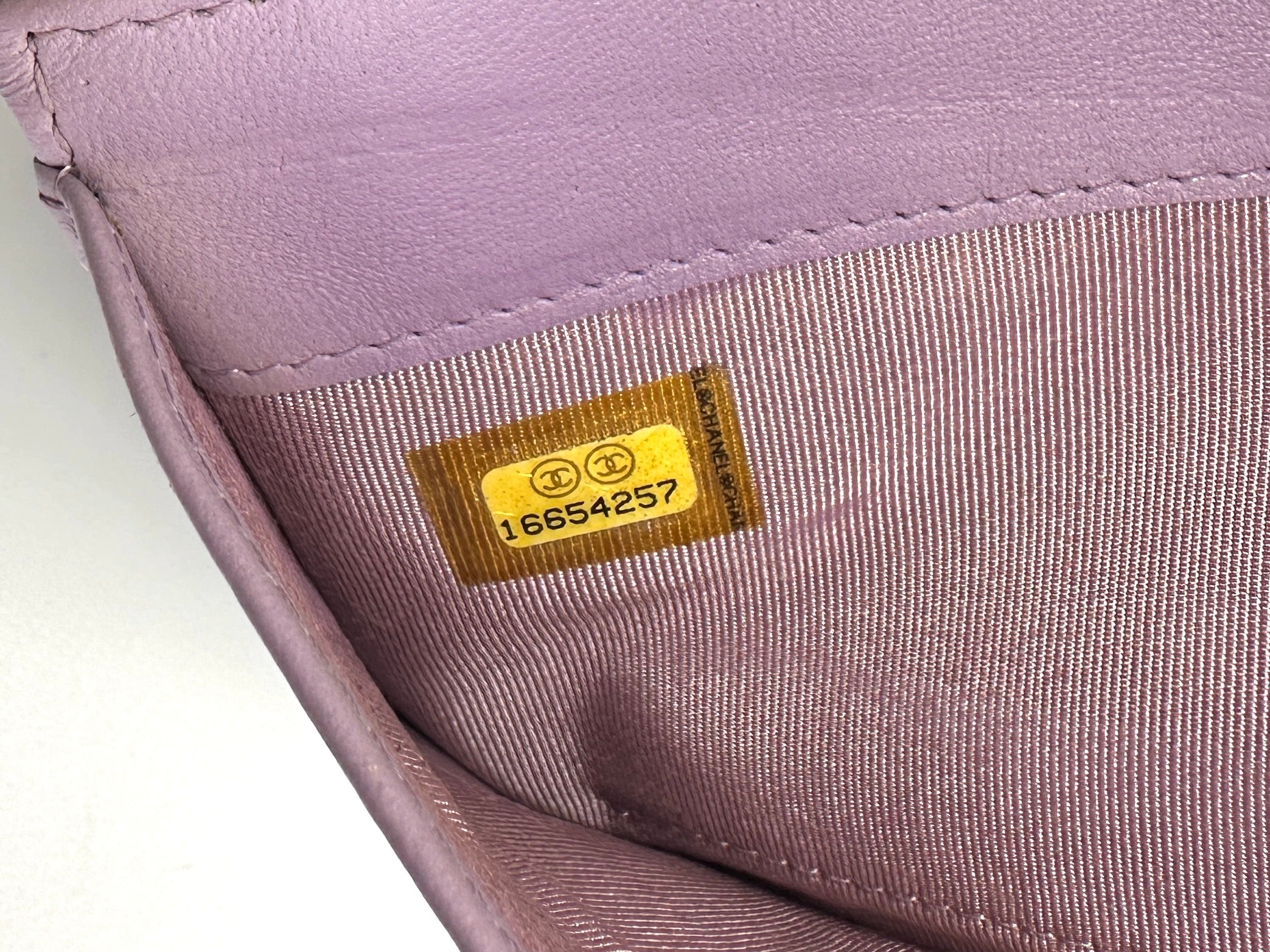 Chanel Purple Quilted Leather Long Wallet(16***57) CC2593