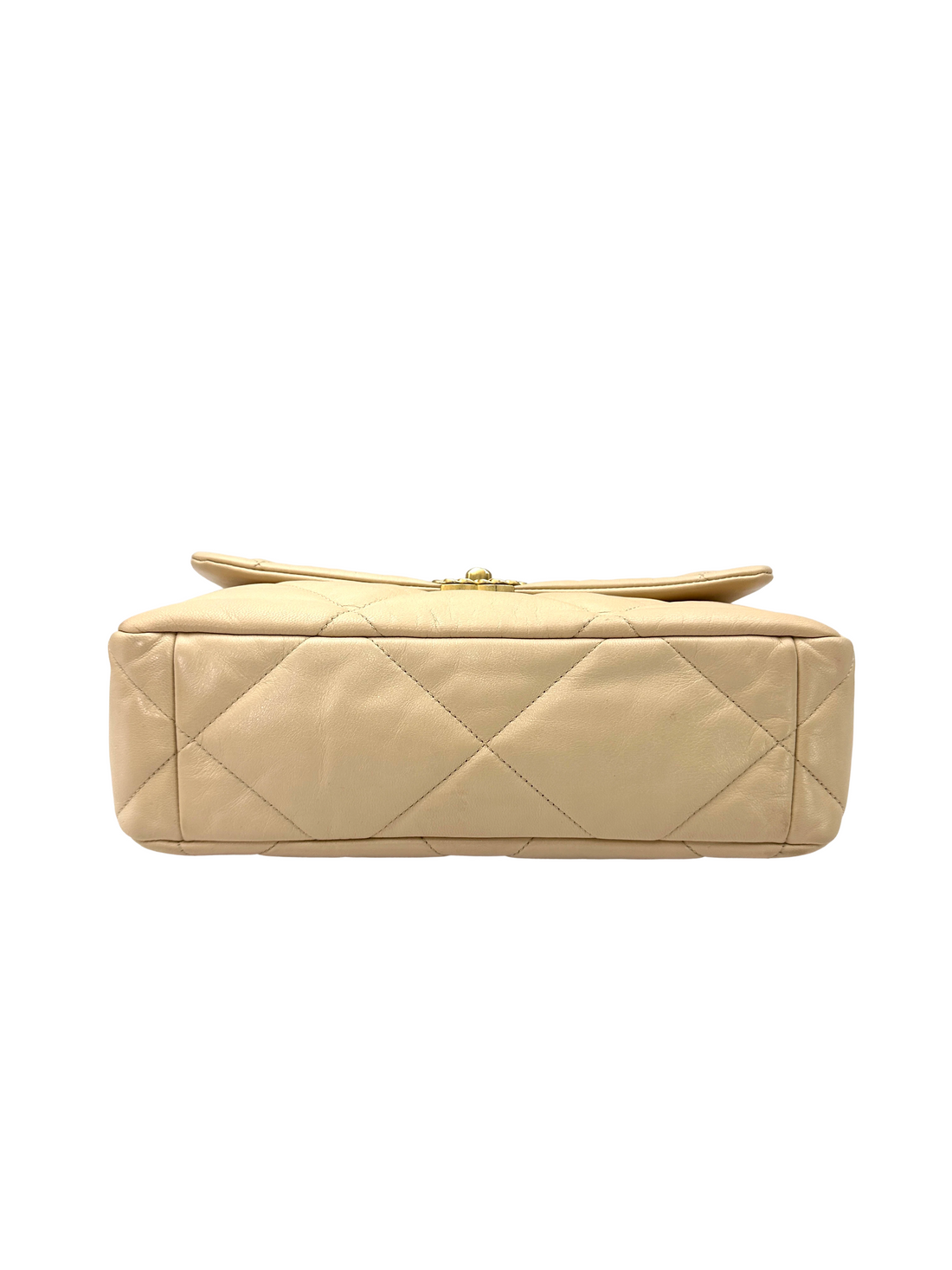 Chanel 19Bag Beige Quilted Leather Medium Size Shoulder Bag(30***90) CC2599
