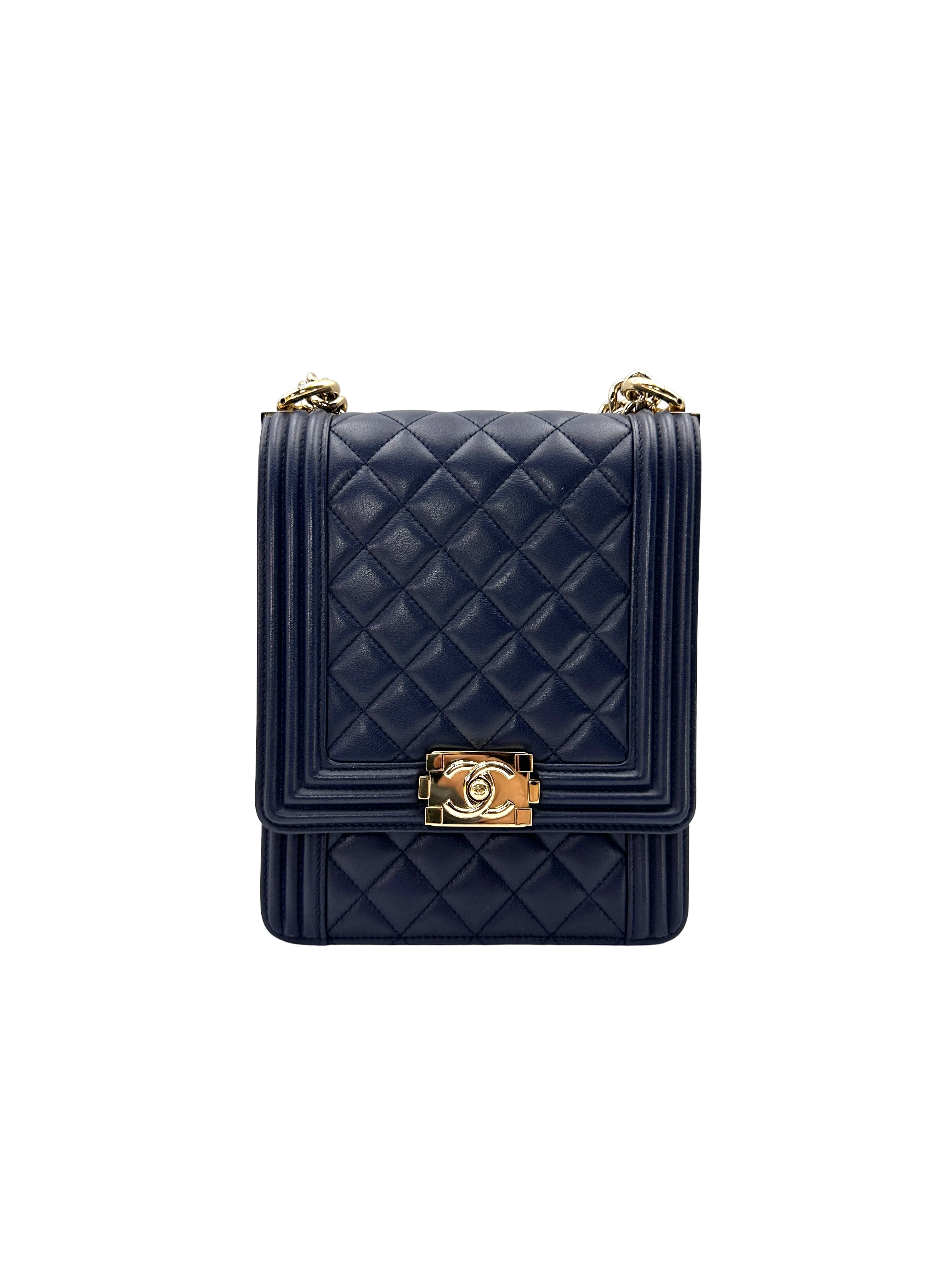 Chanel North South LeBoy Black Quilted Leather Shoulder Bag(27***18) CC2594