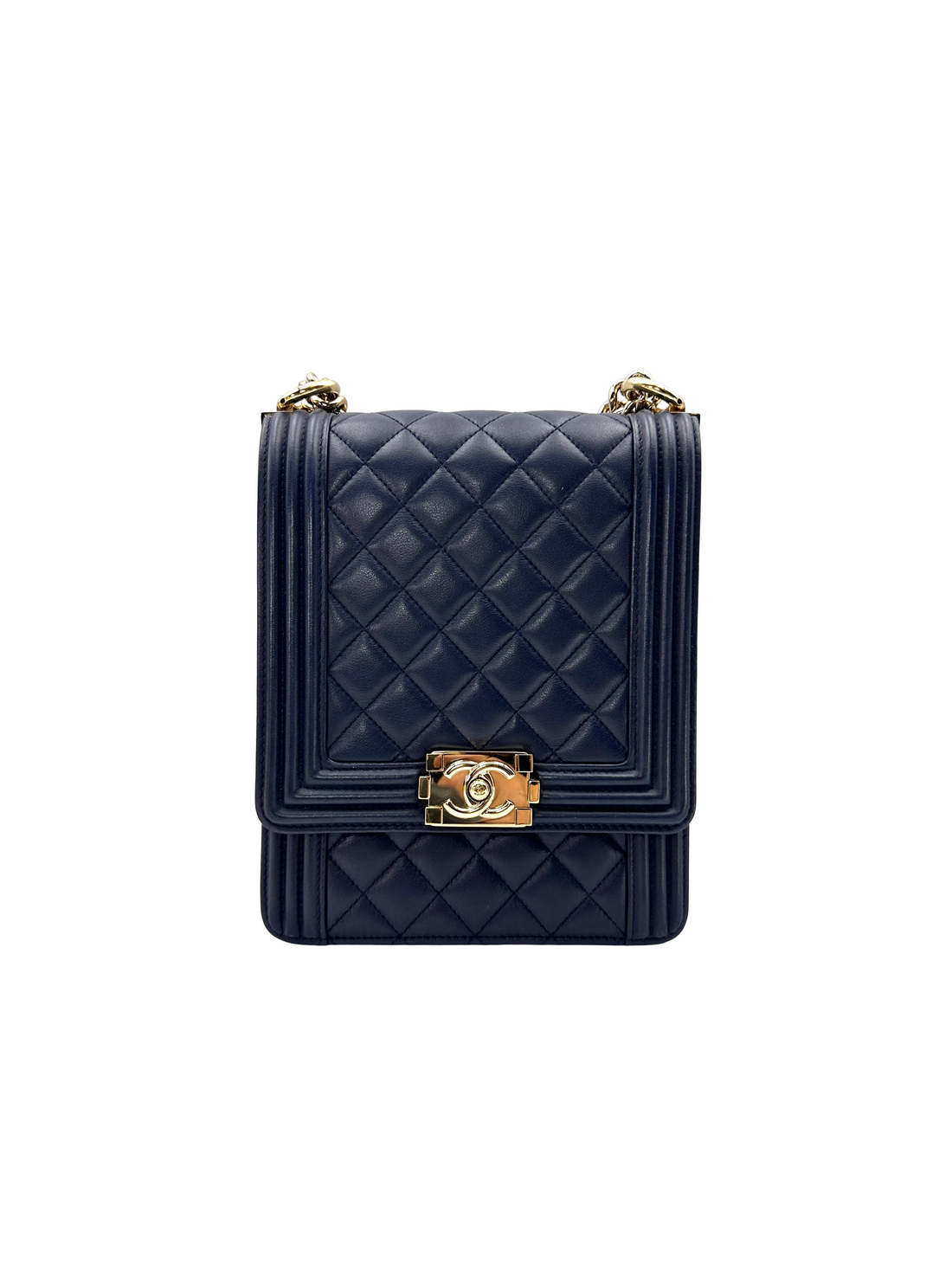 Chanel North South LeBoy Black Quilted Leather Shoulder Bag(27***18) CC2594
