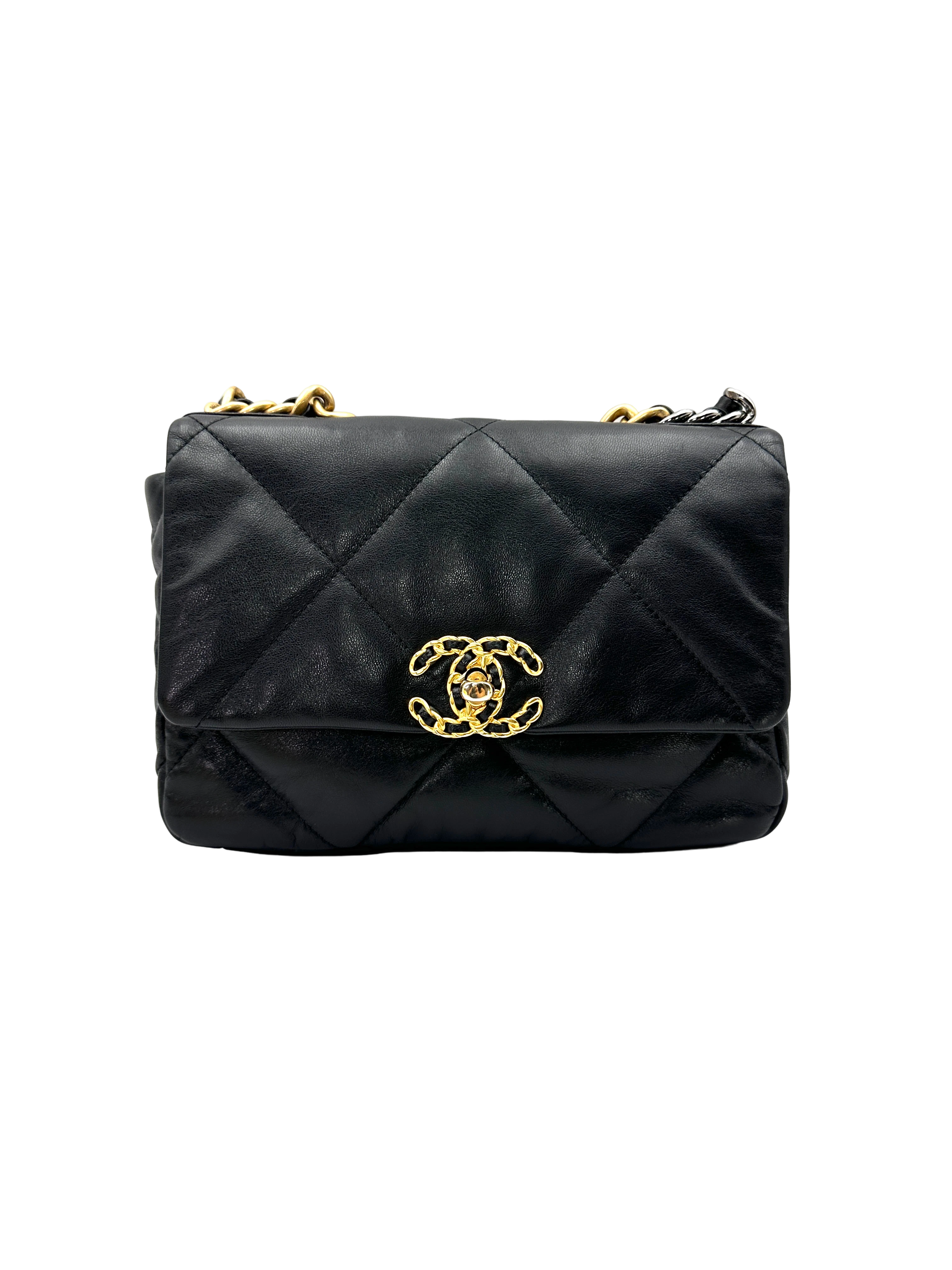 Chanel 19Bag Black Quilted Leather Shoulder Bag(30***30) CC2600