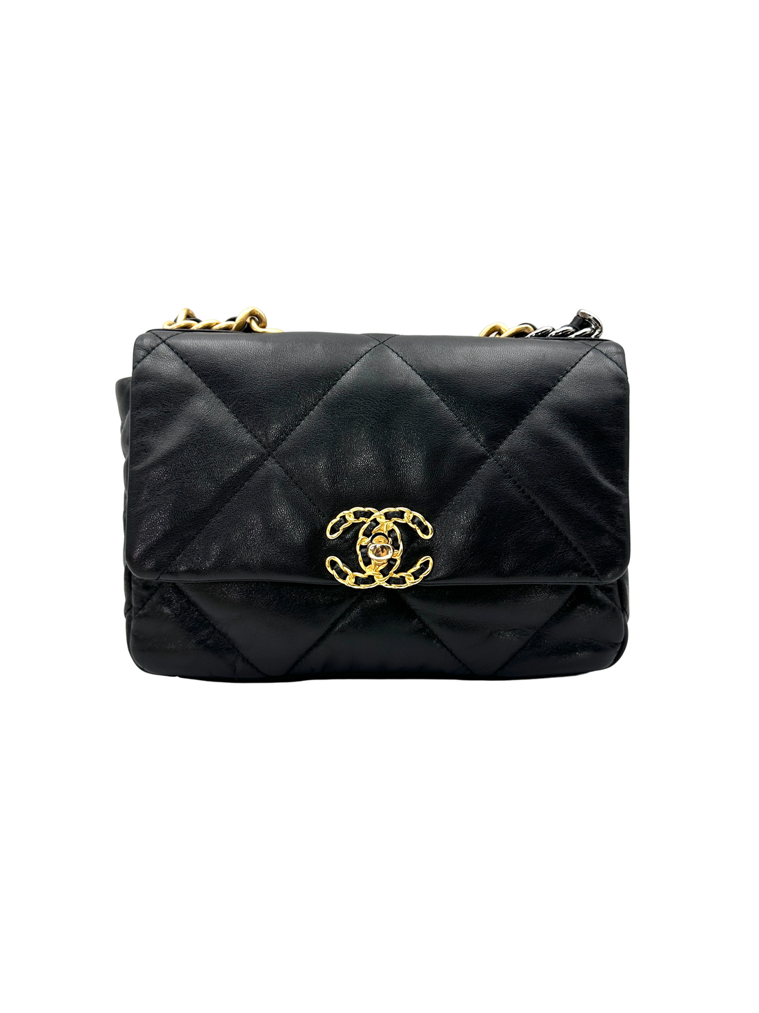 Chanel 19Bag Black Quilted Leather Shoulder Bag(30***30) CC2600