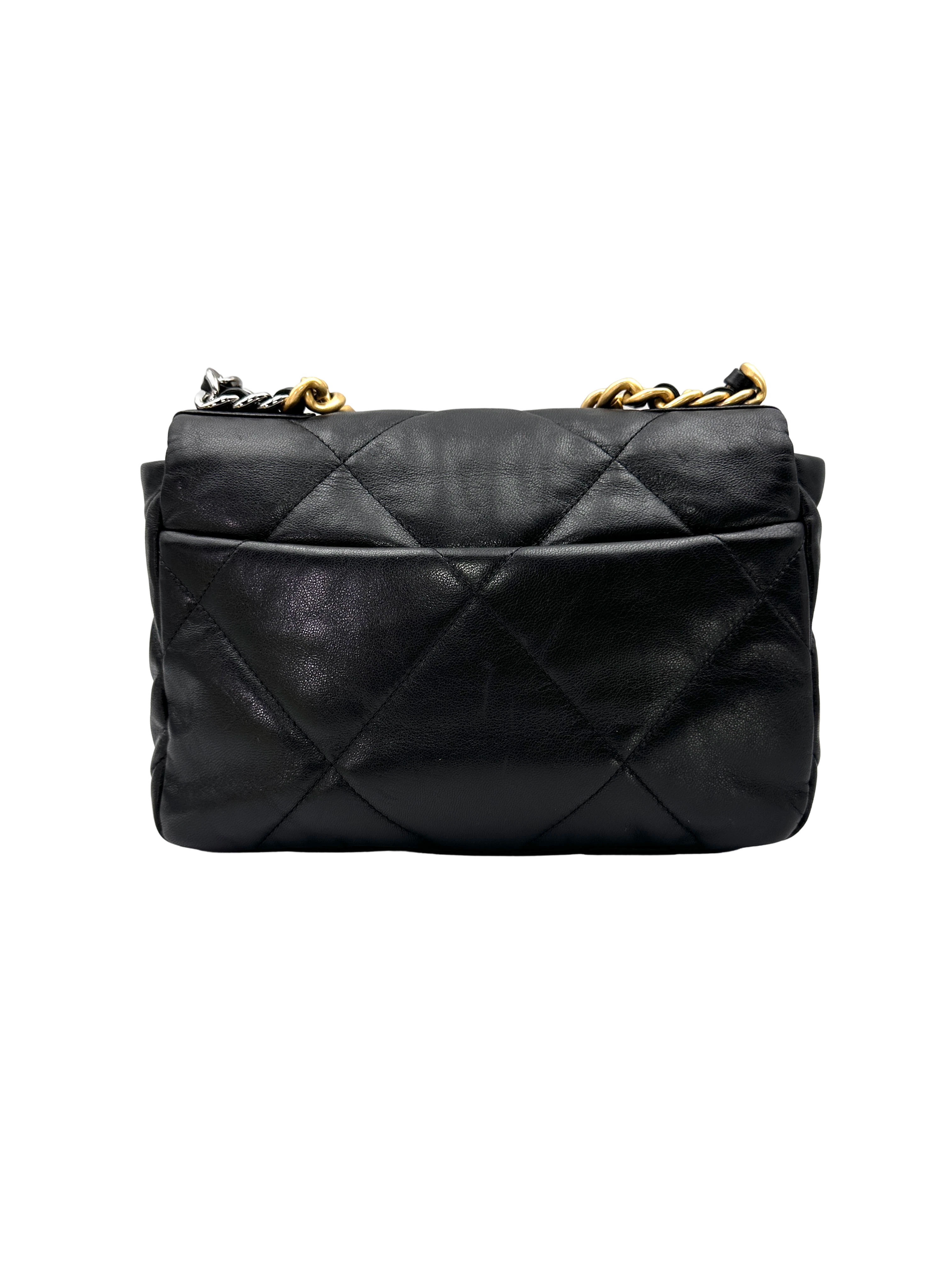 Chanel 19Bag Black Quilted Leather Shoulder Bag(30***30) CC2600