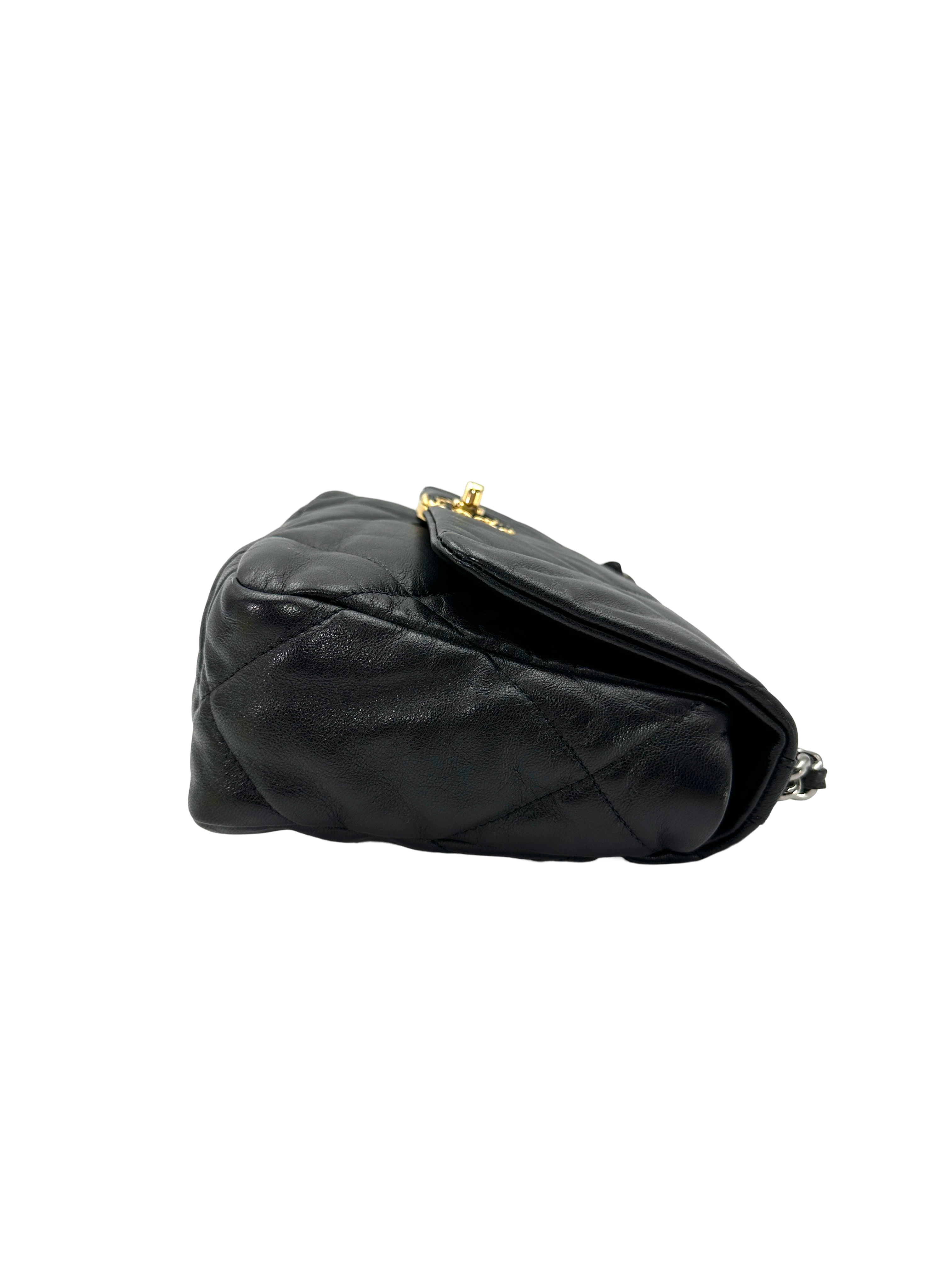 Chanel 19Bag Black Quilted Leather Shoulder Bag(30***30) CC2600