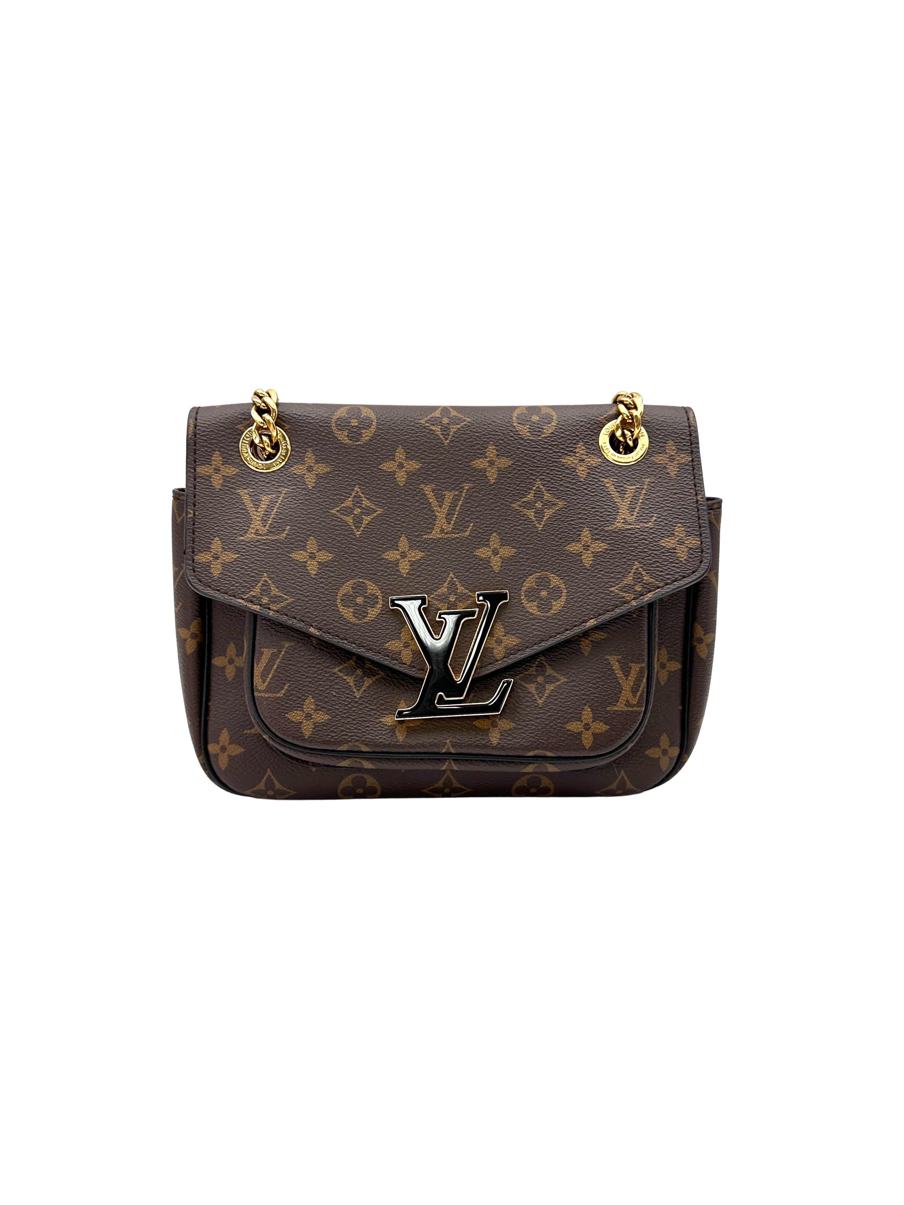 Louis Vuitton Passy Monogram Canvas Chain Shoulder Bag LV3370
