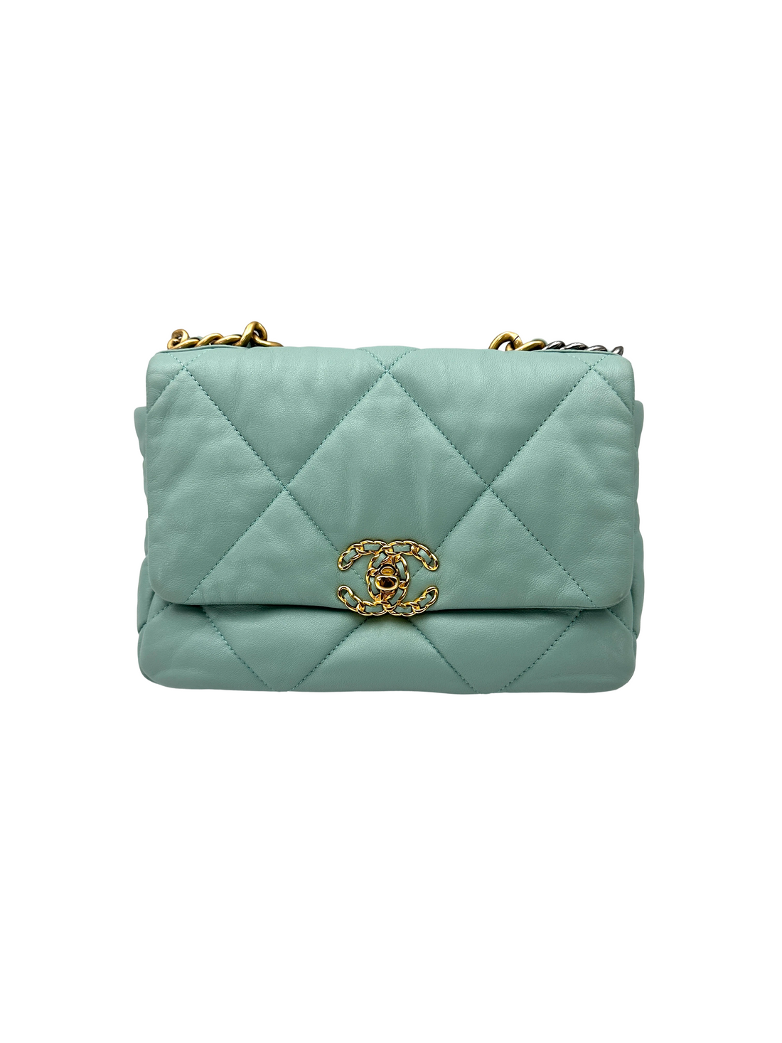 Chanel 19Bag Blue Quilted Leather Small Size Shoulder Bag(29***21) CC2597