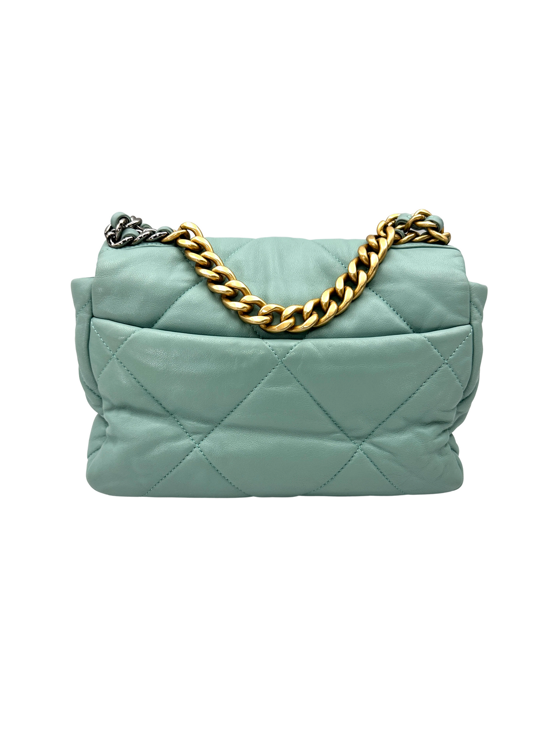 Chanel 19Bag Blue Quilted Leather Small Size Shoulder Bag(29***21) CC2597