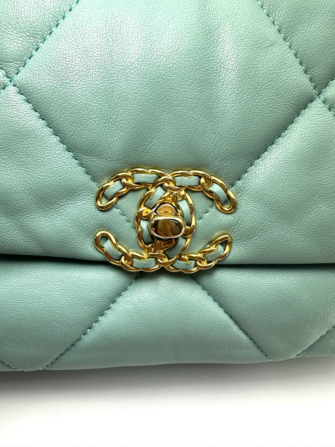 Chanel 19Bag Blue Quilted Leather Small Size Shoulder Bag(29***21) CC2597