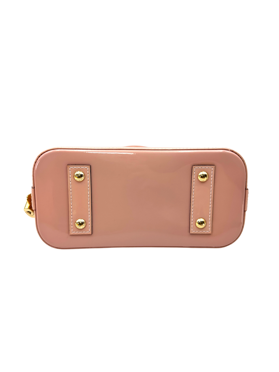 Louis Vuitton Alma Pink Patent Leather Handle Bag LV3377