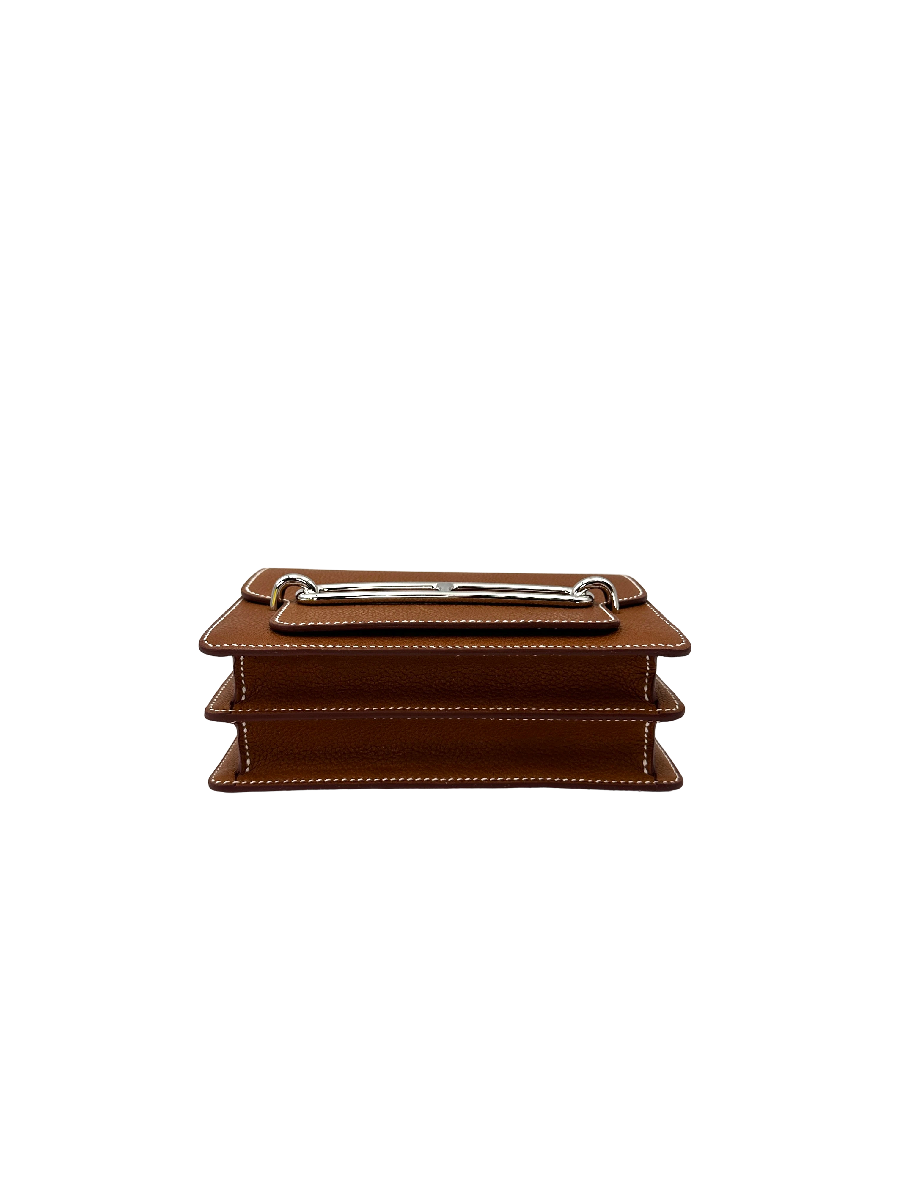 Hermes Roulis Brown Leather Shoulder Bag HR190