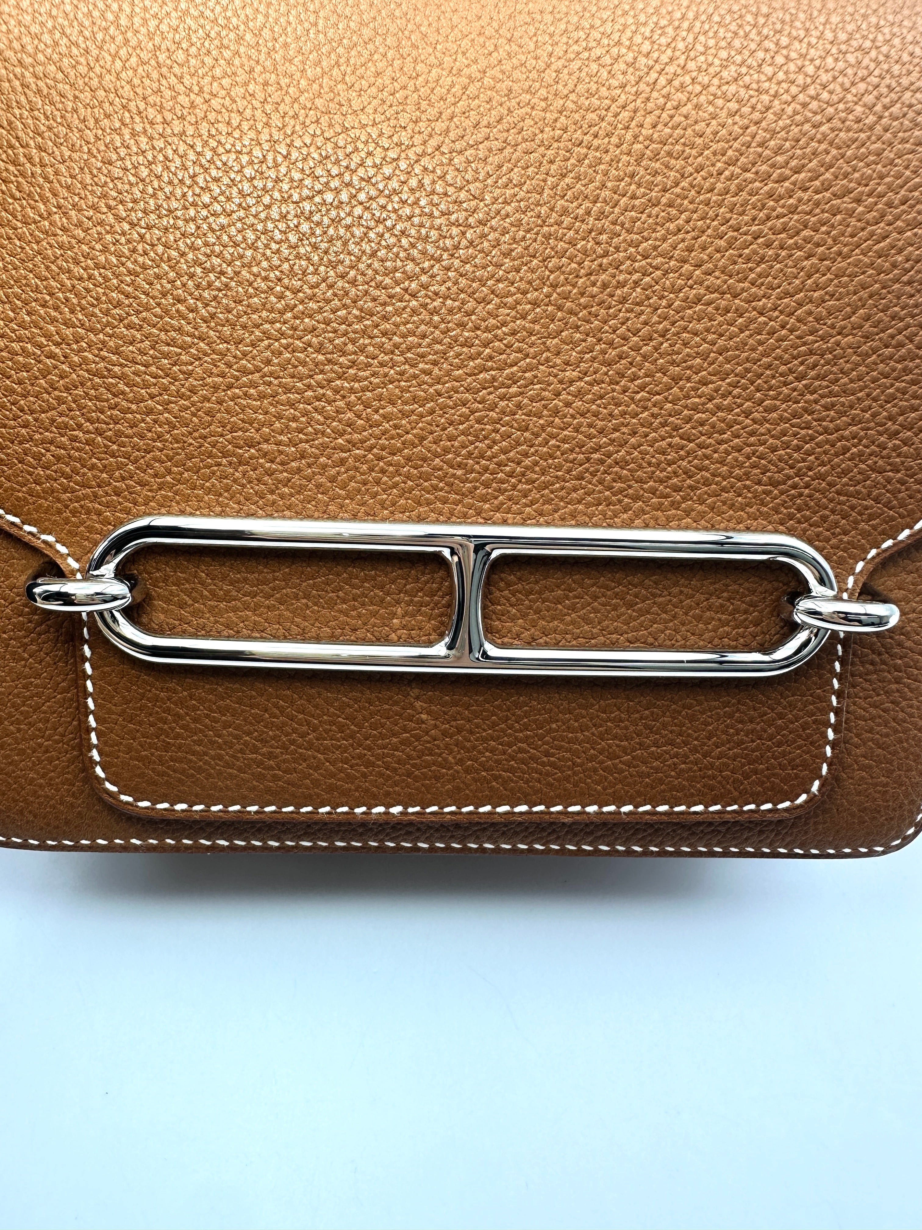 Hermes Roulis Brown Leather Shoulder Bag HR190