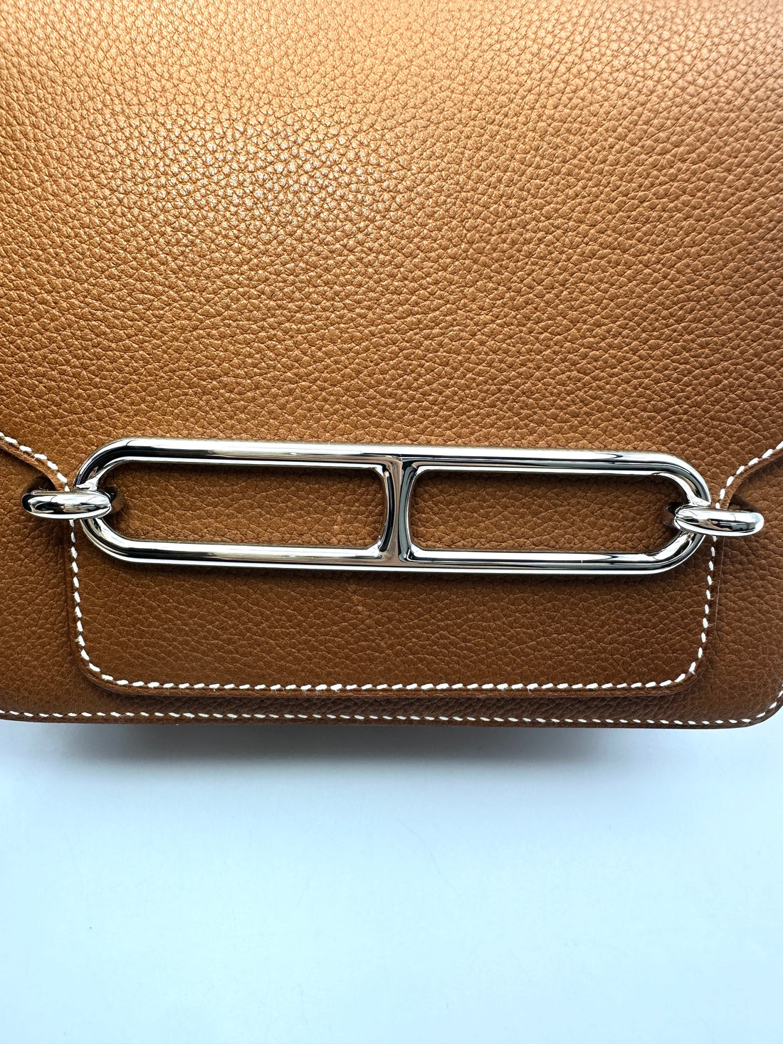 Hermes Roulis Brown Leather Shoulder Bag HR190