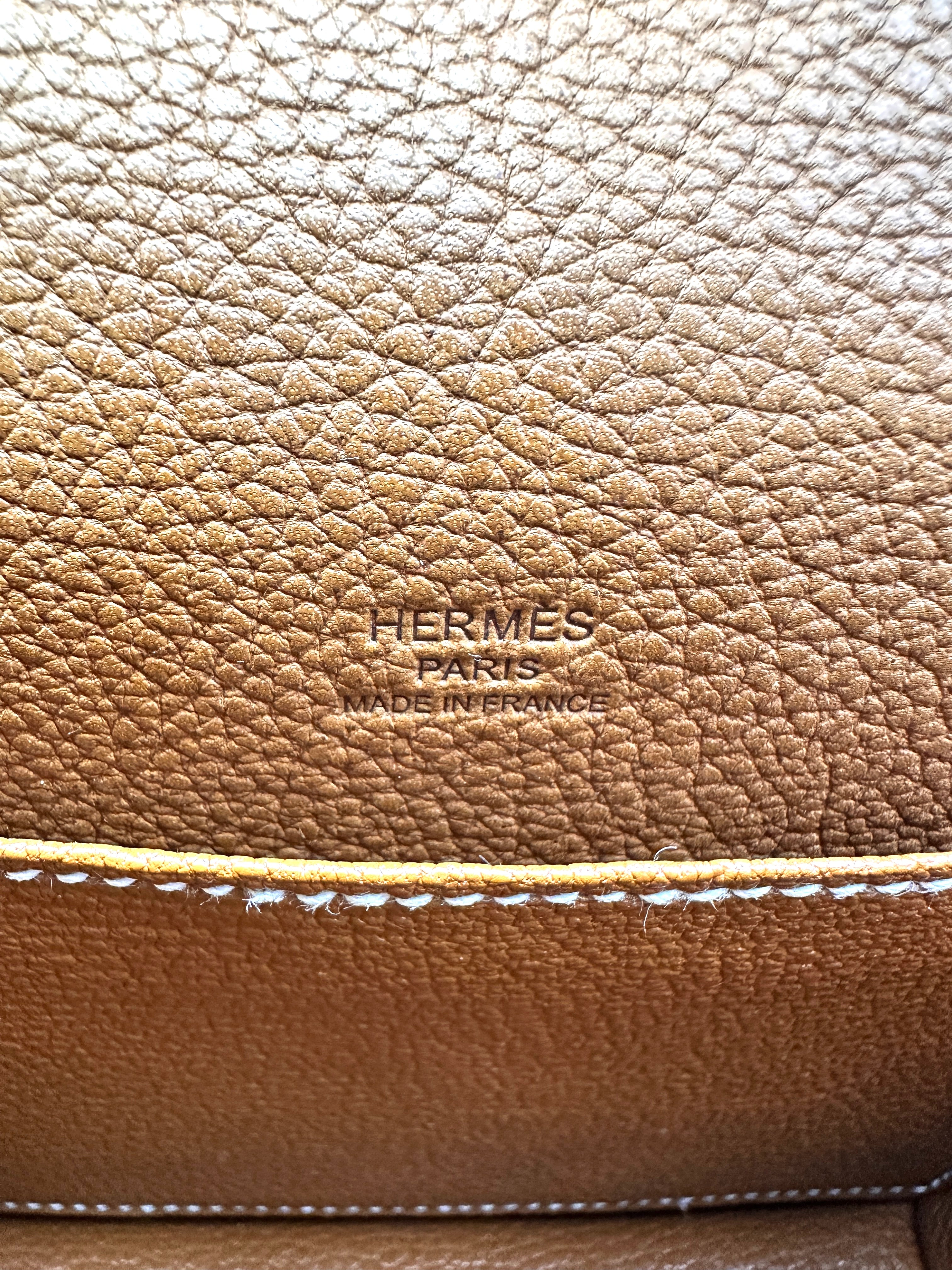 Hermes Roulis Brown Leather Shoulder Bag HR190