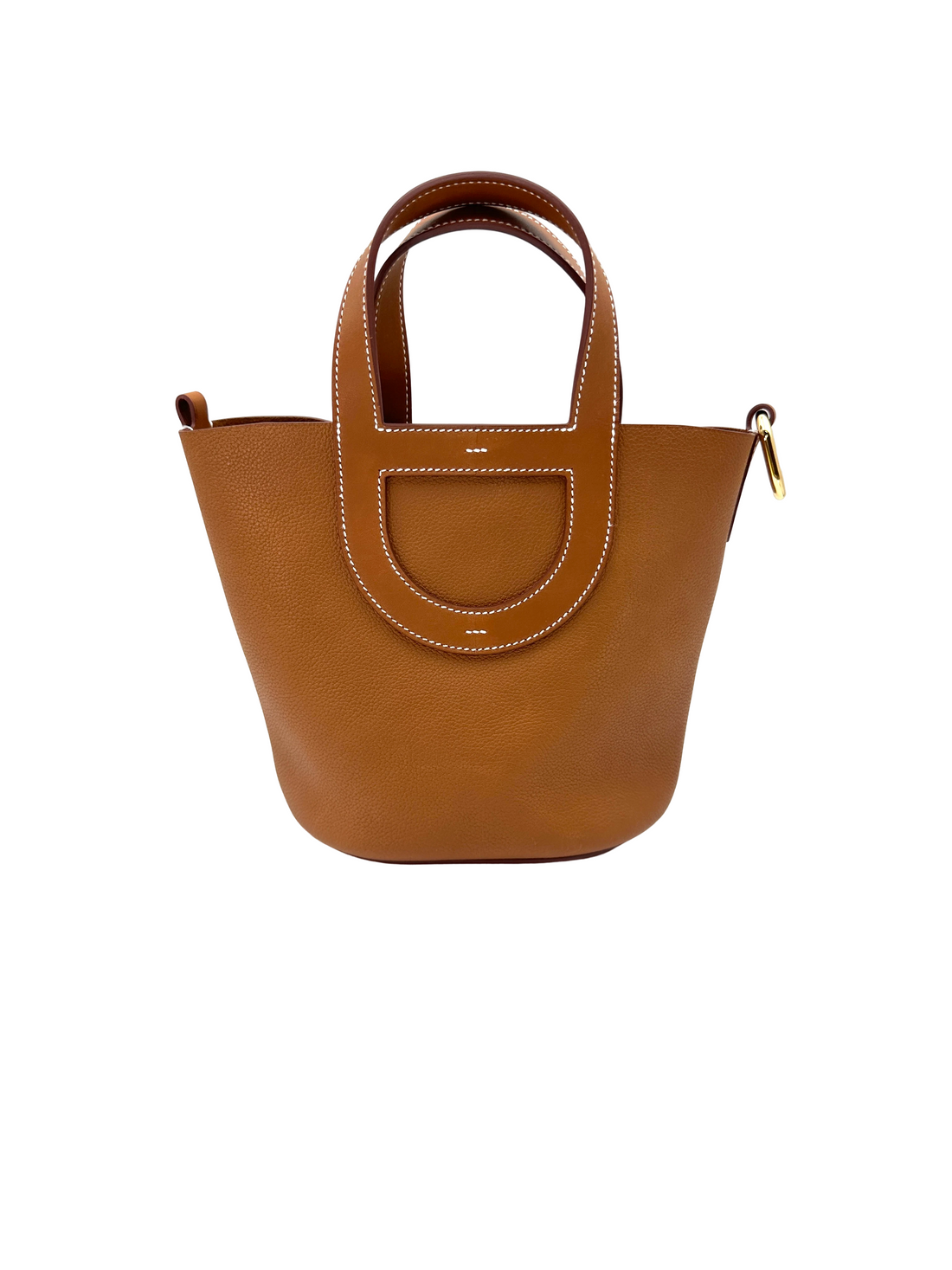 Hermes In The Loop Brown Leather Handle Bag HR191