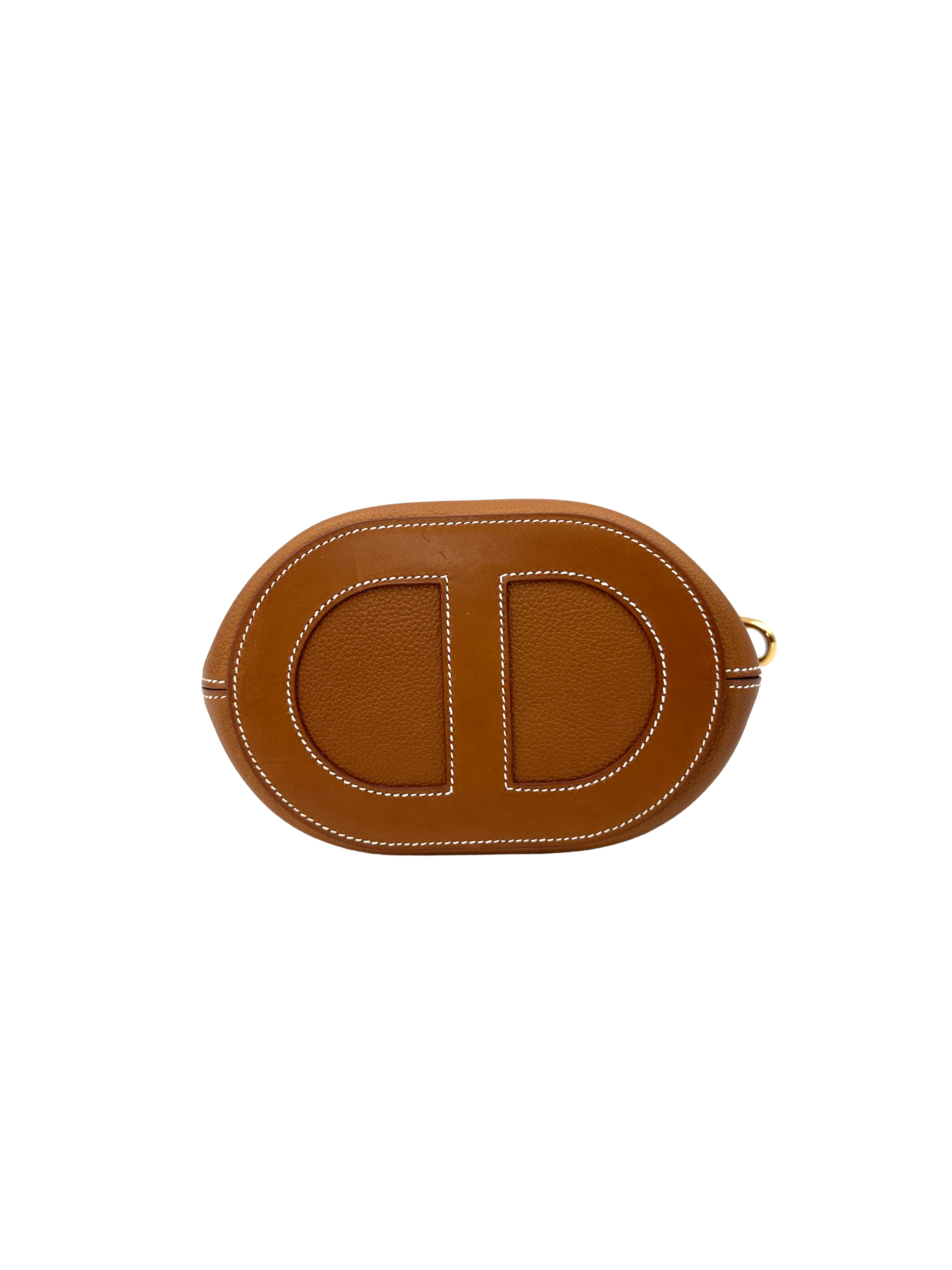 Hermes In The Loop Brown Leather Handle Bag HR191