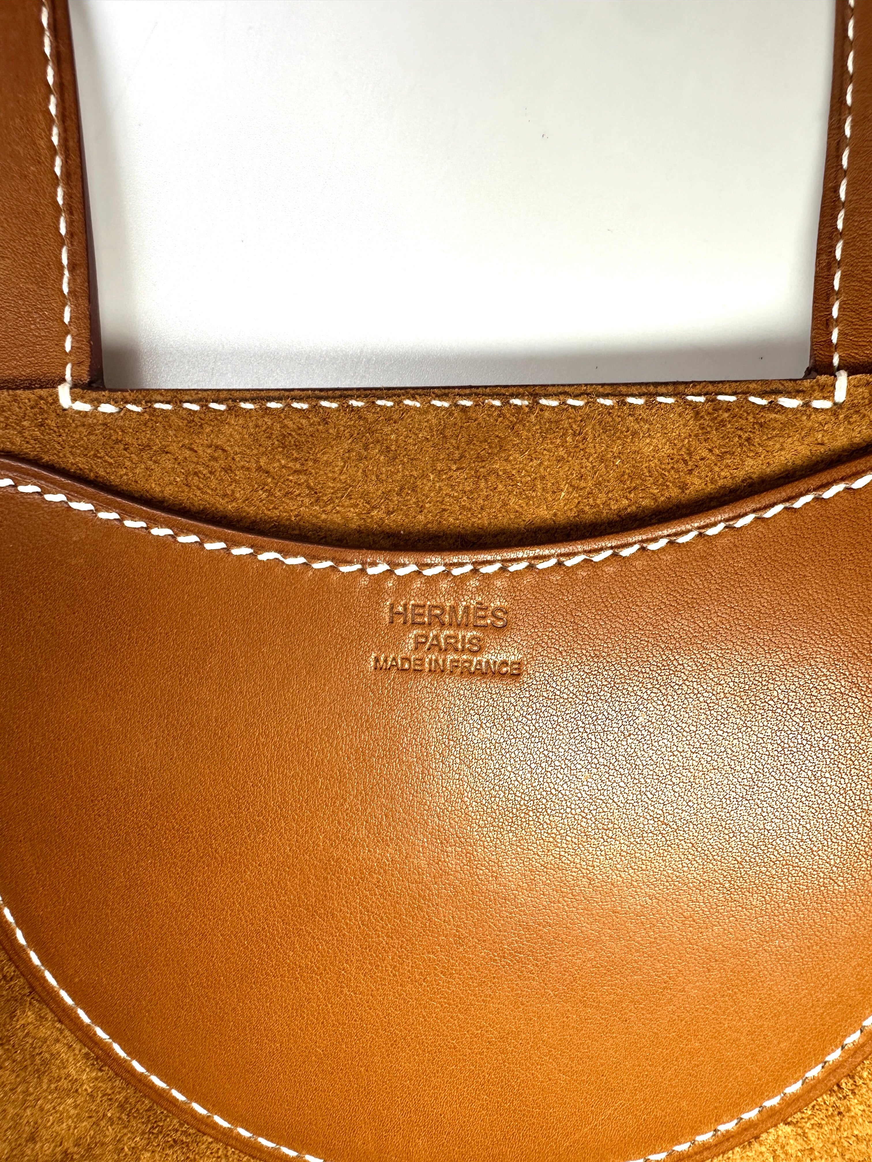 Hermes In The Loop Brown Leather Handle Bag HR191