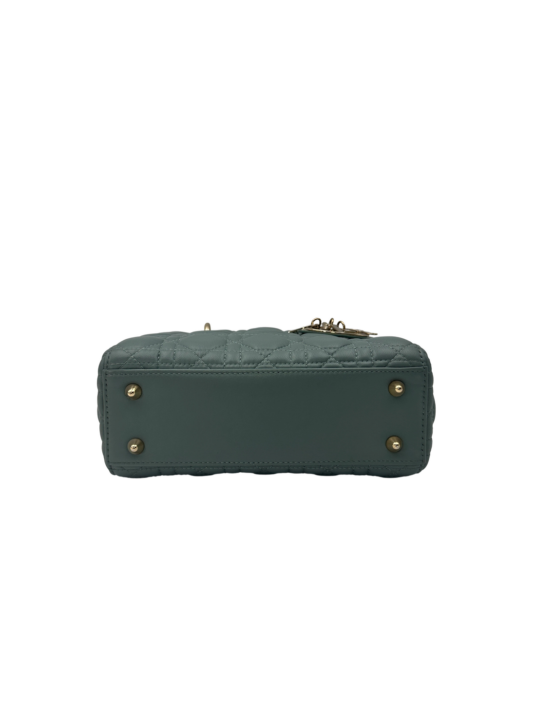 Christian Dior Lady Dior Navy Cannage Leather Handle Bag DR946