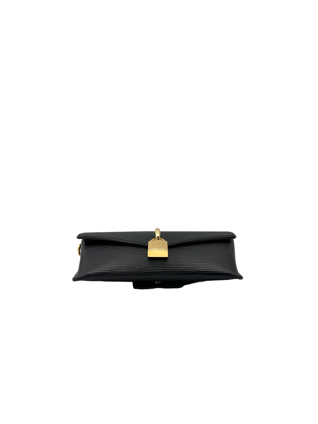 Louis Vuitton Padlock On Strap Black Epi Leather Handle Bag LV3376