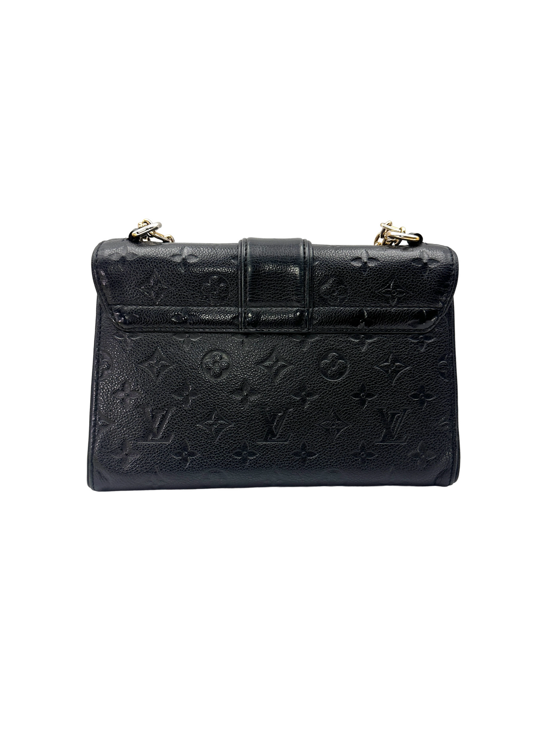 Louis Vuitton Saint Sulpice MM Black Monogram Empreinte Leather Shoulder Bag LV3375