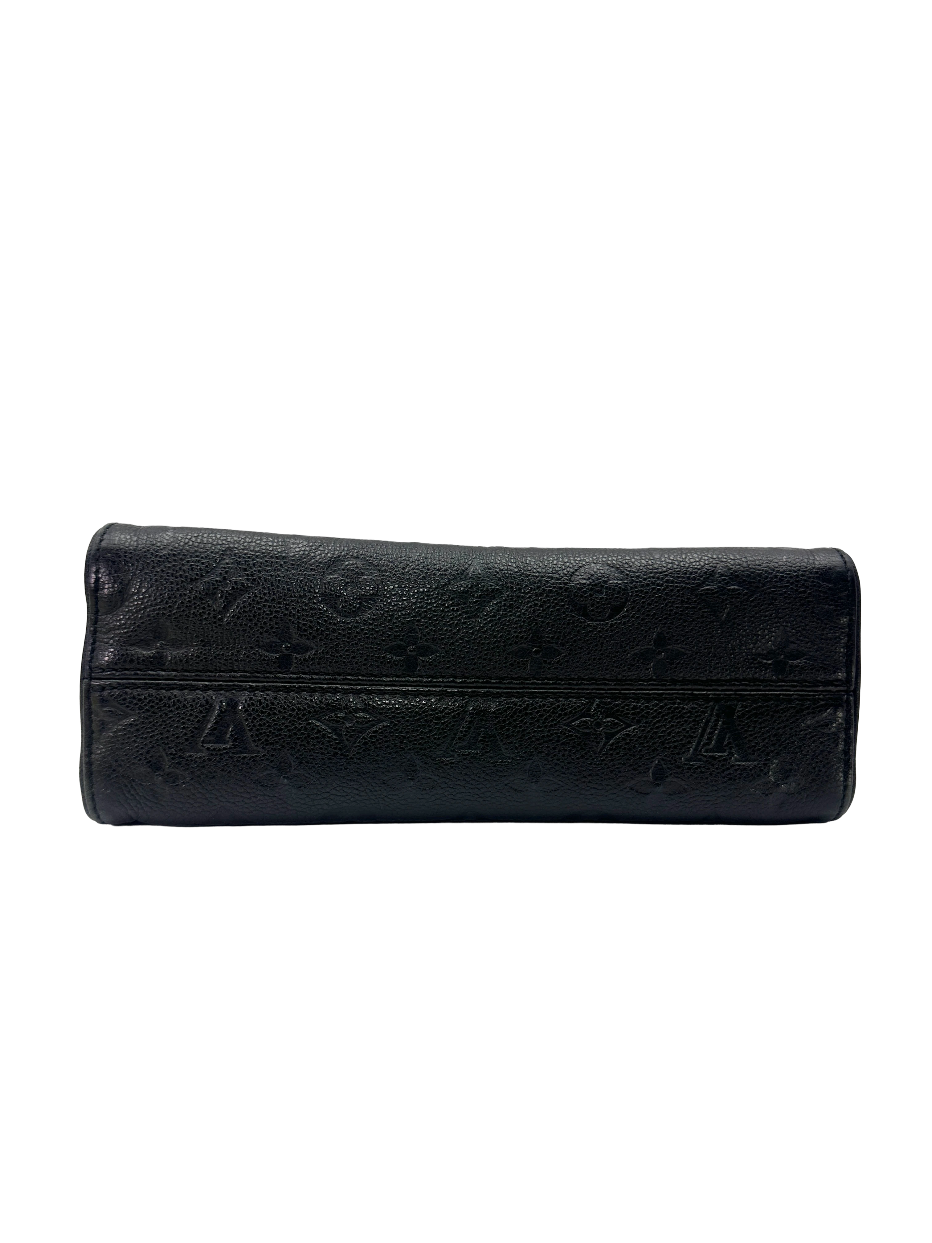 Louis Vuitton Saint Sulpice MM Black Monogram Empreinte Leather Shoulder Bag LV3375